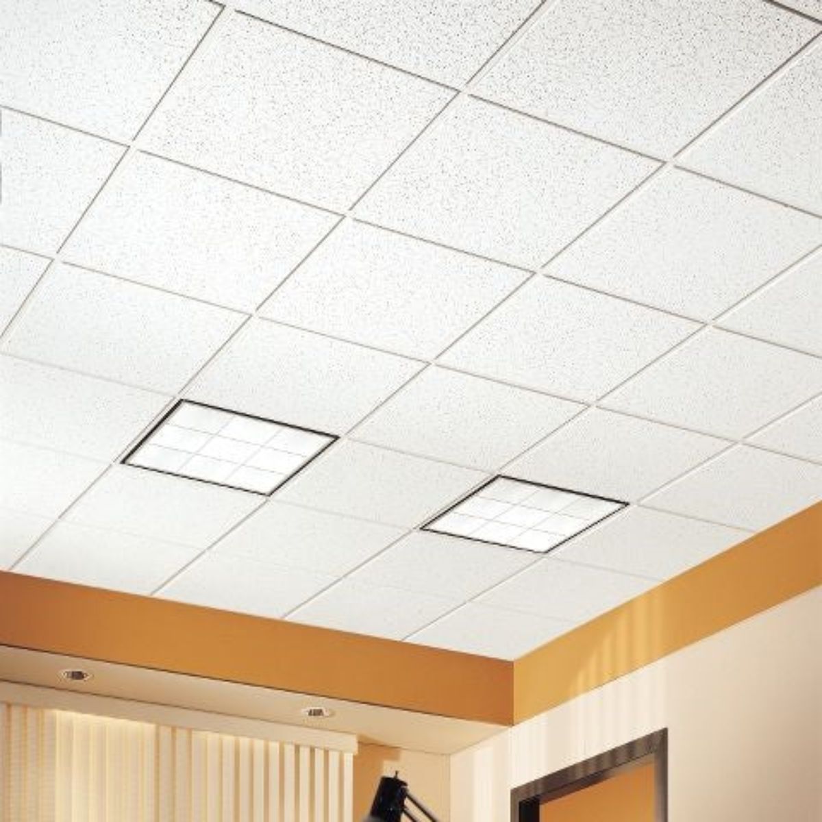 Armstrong Ceilings 934 Random Textured Tile Square 24 in. x 24 in. (16 packs / 64 sq. ft.)