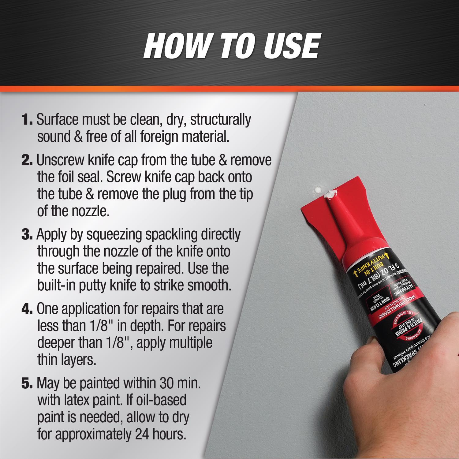 DAP Fast 'N Final Ready to Use Off-White Lightweight Spackling Compound 3 oz