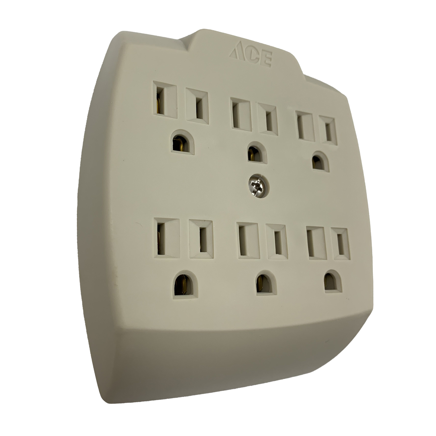 Ace Grounded 6 outlets Adapter 1 pk Stine Home + Yard The Family