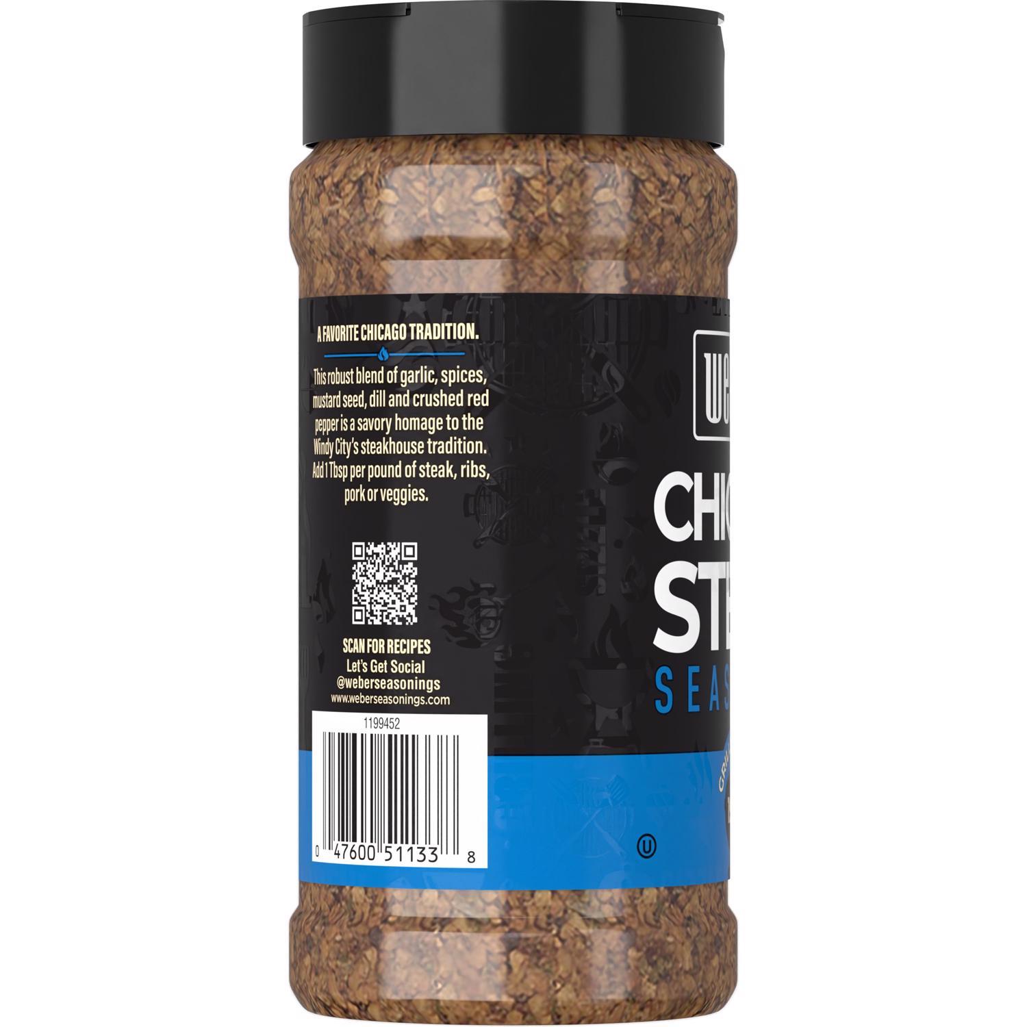 Weber Gluten Free Chicago Steak Seasoning 13 oz