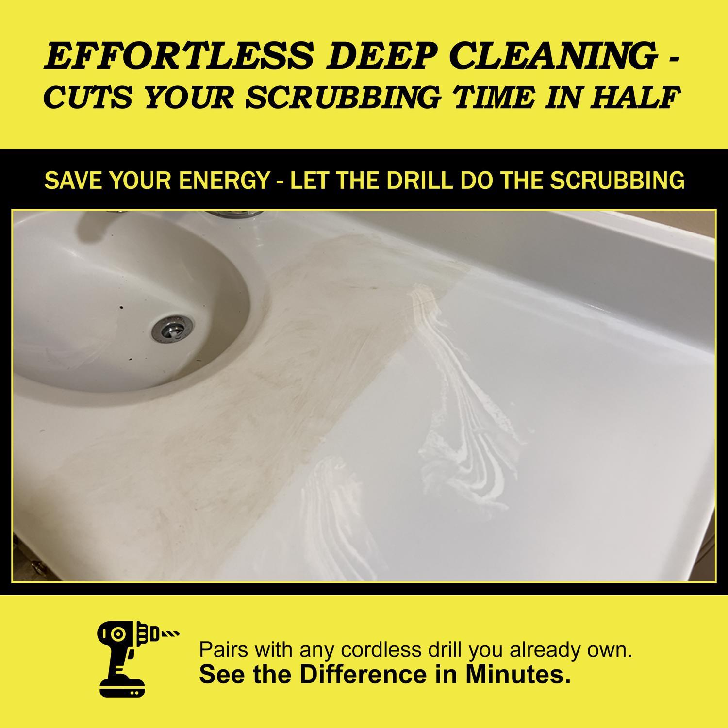 Drillbrush 4 in. W Medium Bristle Metal Handle Drill Brush Set