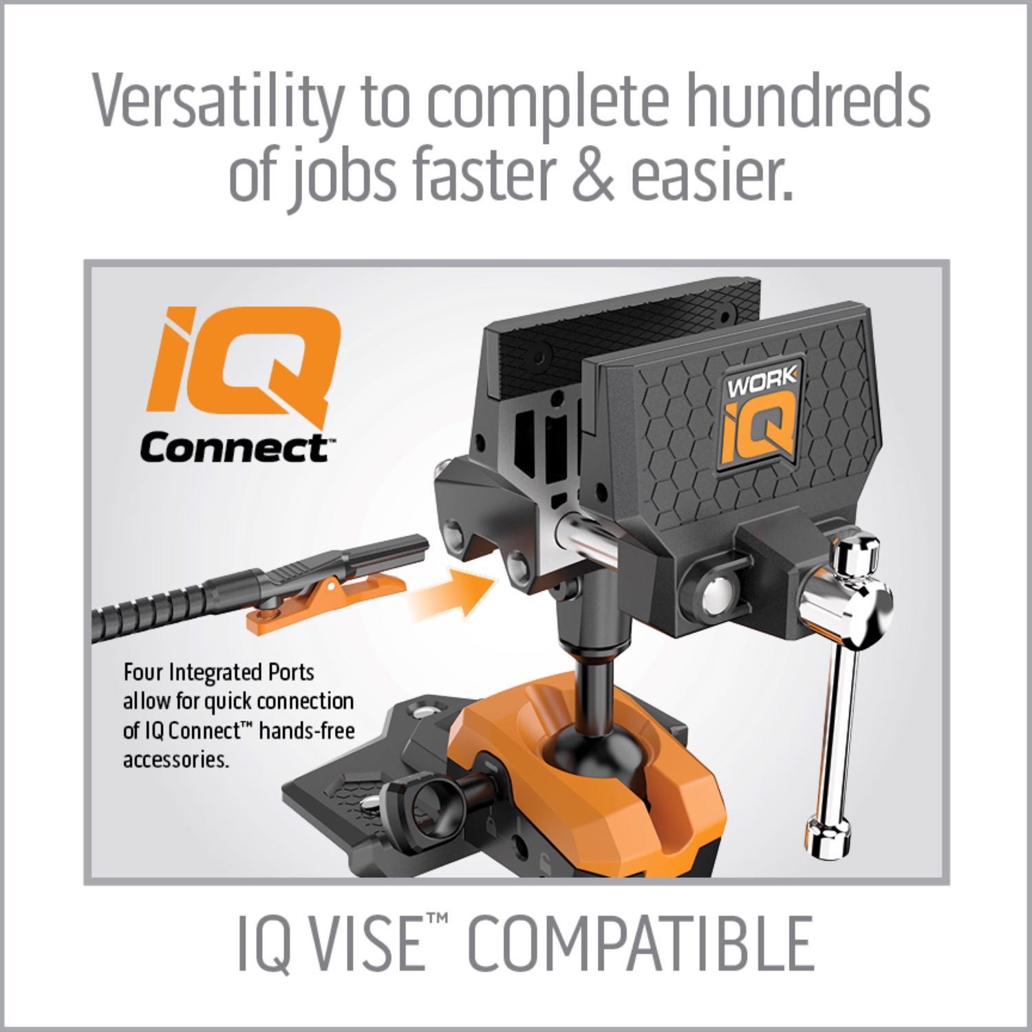 Work IQ Connect - Hands Free Die Cast Aluminum Action Vise