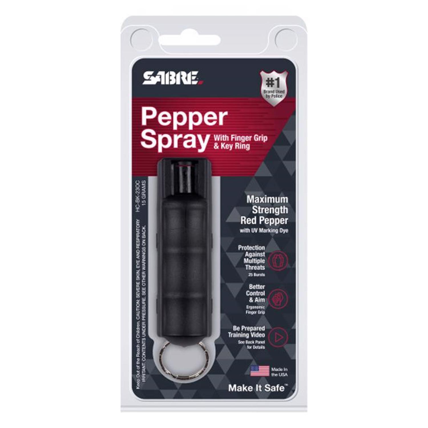 Sabre Red Black Aluminum/Plastic Pepper Spray
