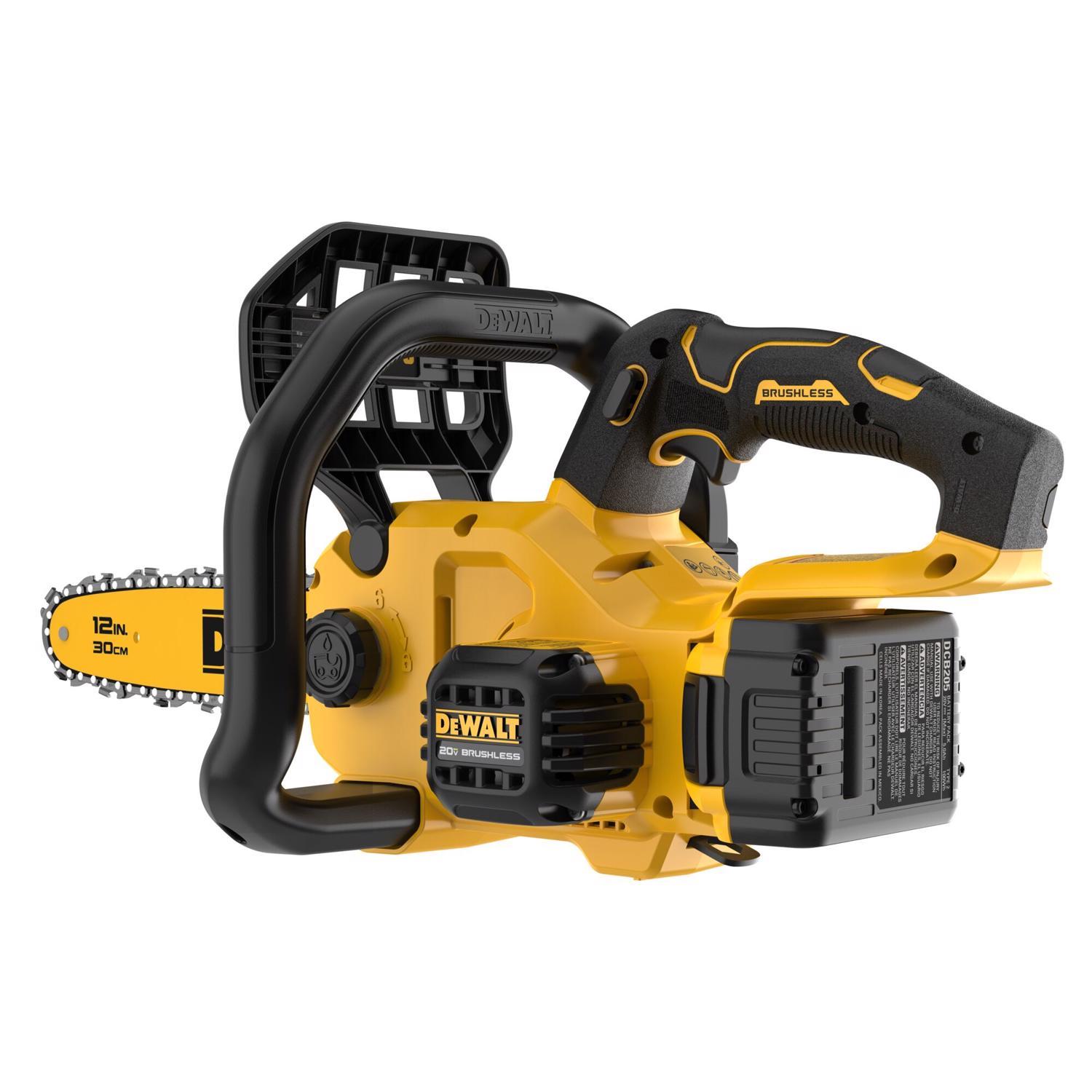 DeWalt 20V MAX* DCCS621P1 12 in. 20 V Battery Chainsaw Kit (Battery & Charger)