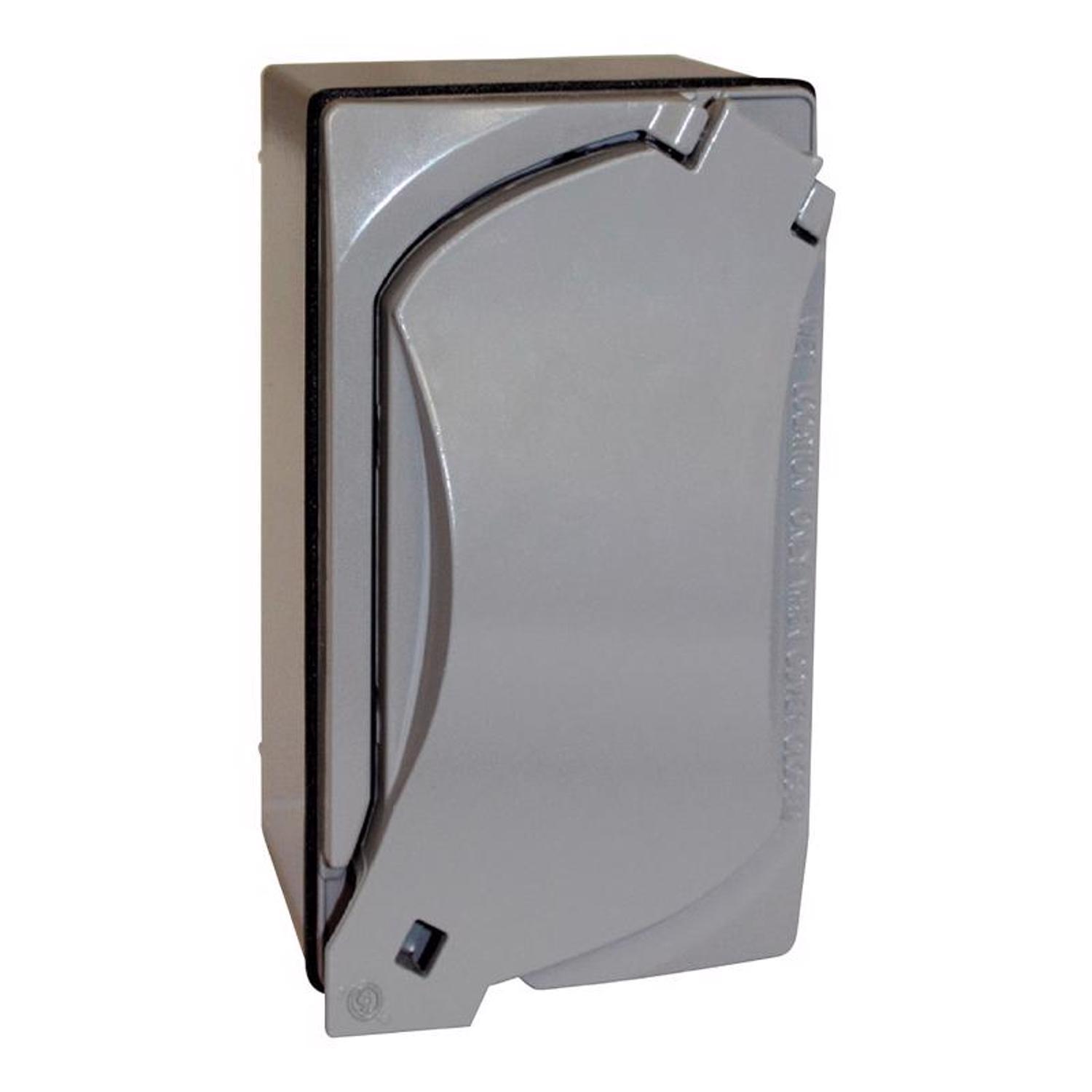 Sigma Engineered Solutions Rectangle Metal 1 gang 4.58 in. H X 2.83 in. W GFCI Outlet Kit