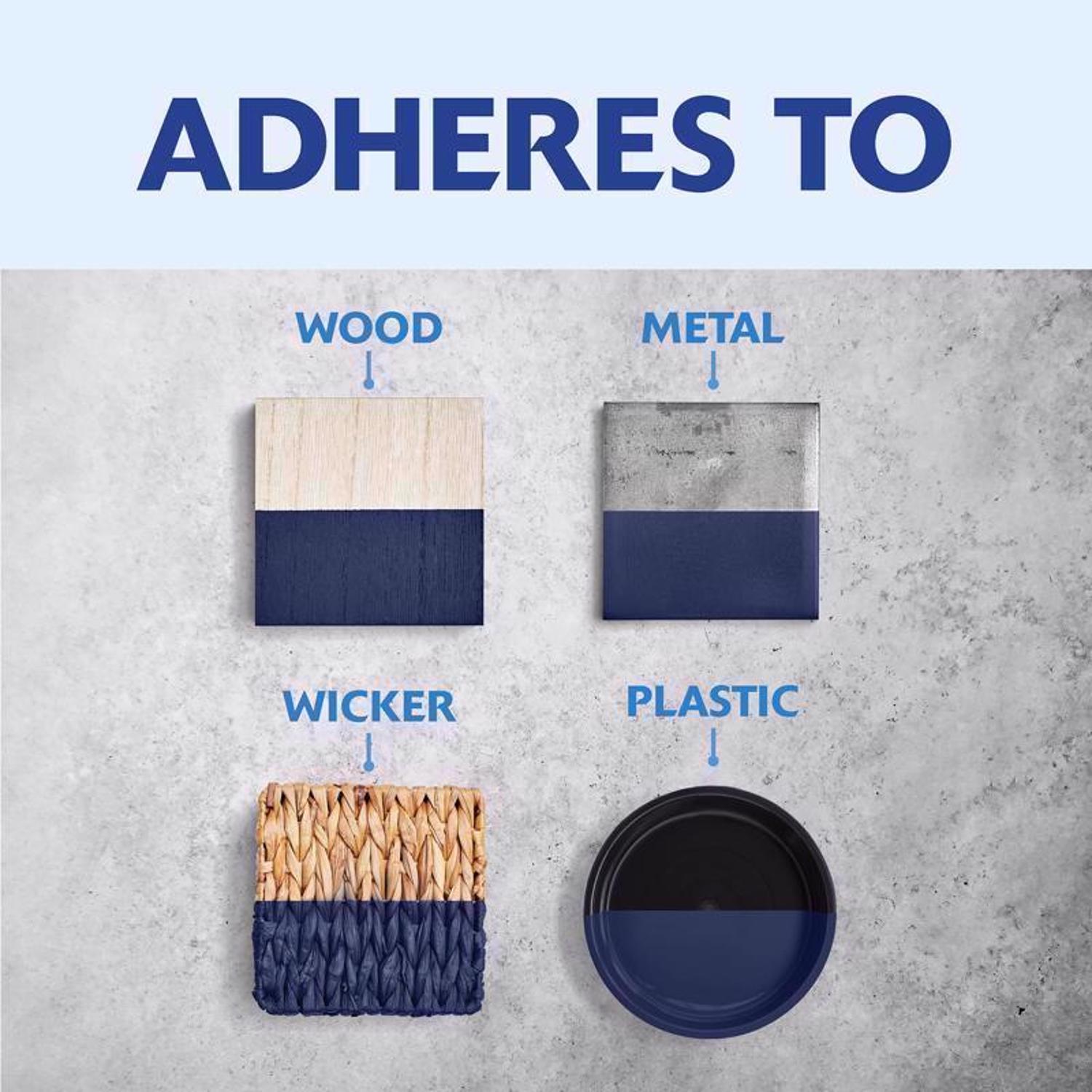 Rust-Oleum Painter's Touch 2X Ultra Cover Satin Midnight Blue Paint+Primer Spray Paint 12 oz