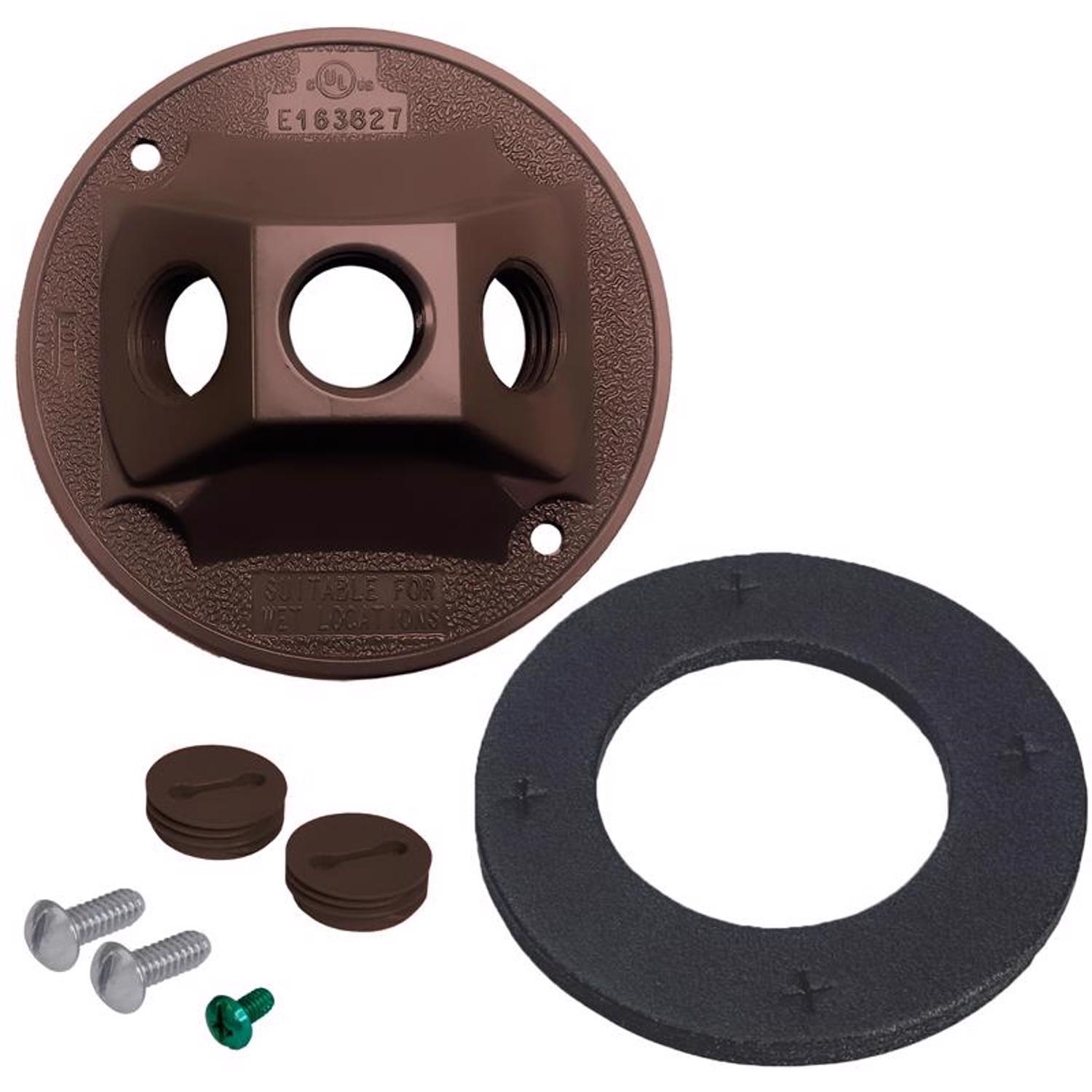 Sigma Engineered Solutions Round Metal 4.13 in. H X 4.13 in. W Lampholder Cover