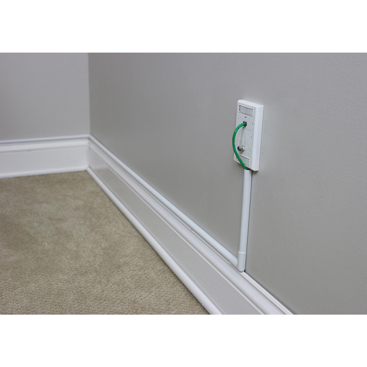 Legrand Cordmate White Plastic Cord and Cable Organizer Kit