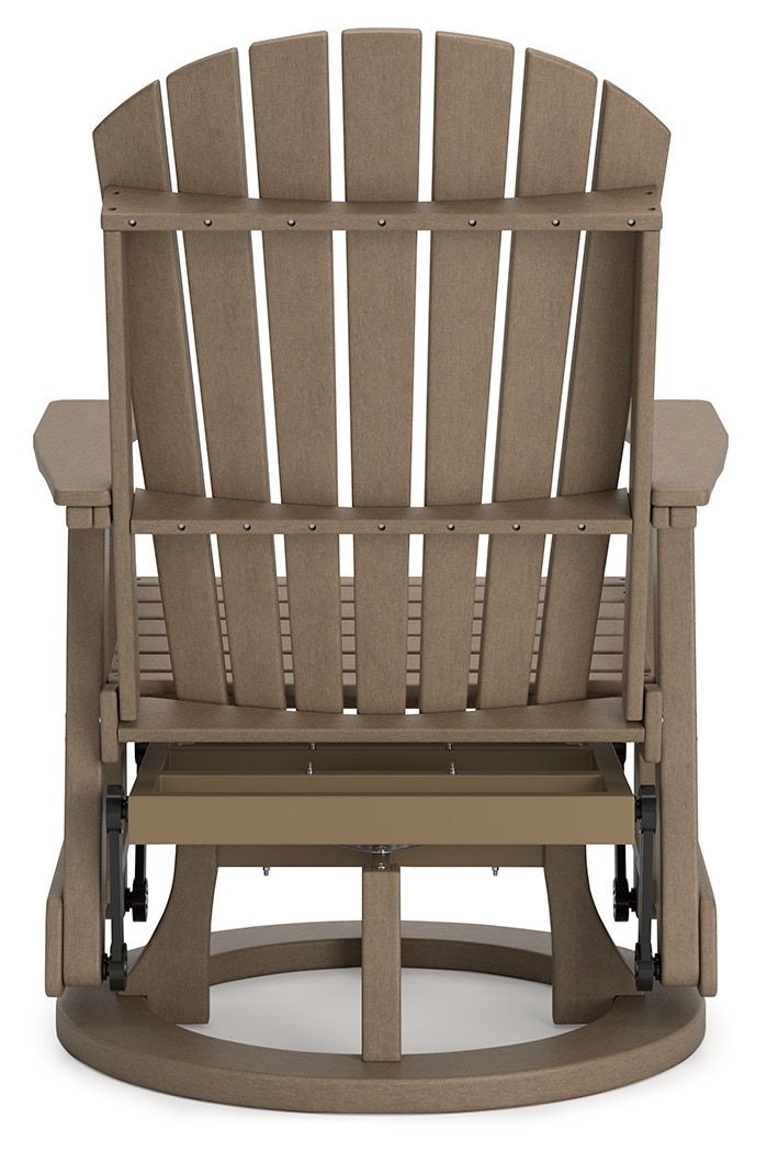 Ashley Furniture Adirondack Swivel Glider Hyland Wave Driftwood