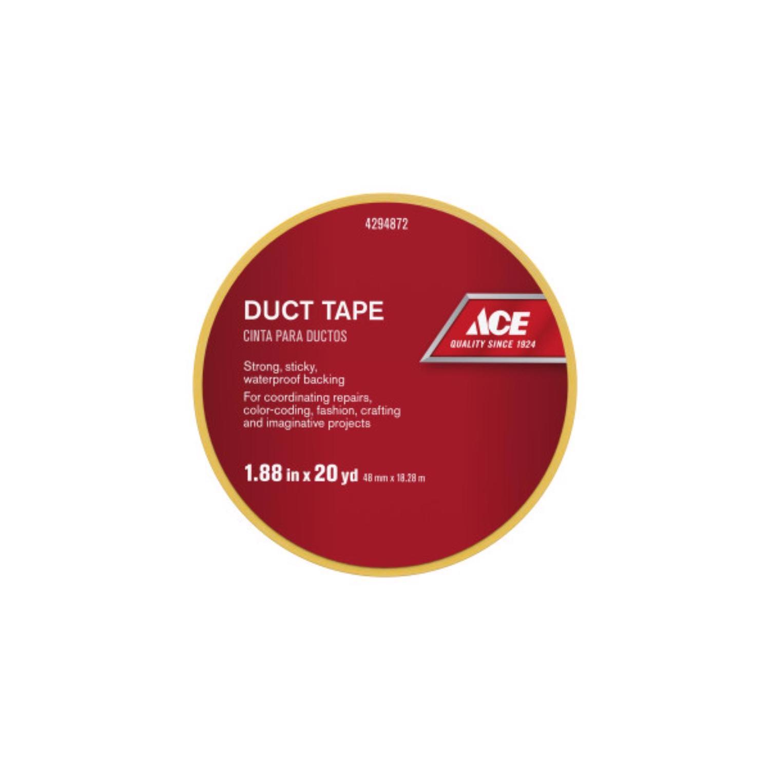 Ace 1.88 in. W X 20 yd L Yellow Solid Duct Tape