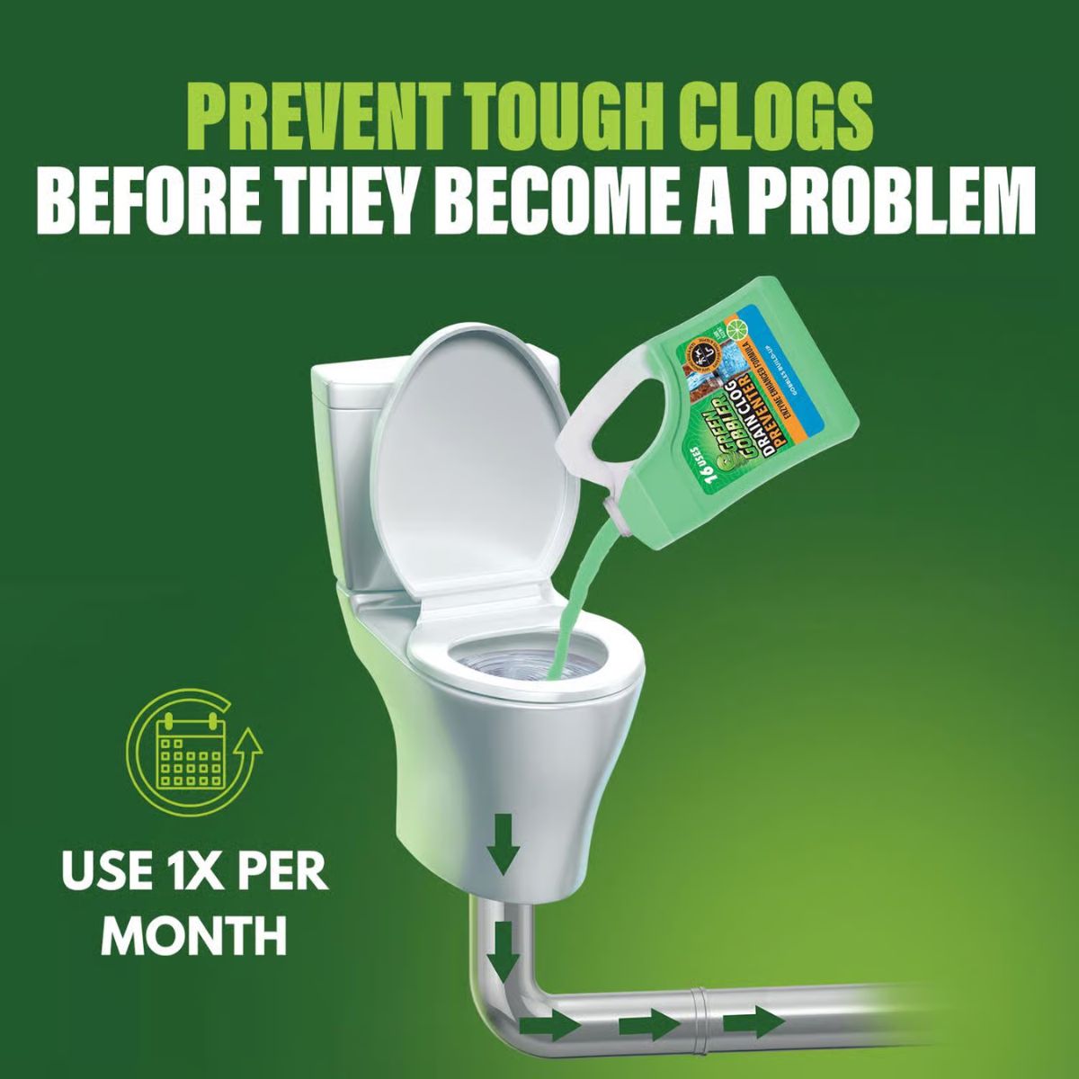 Green Gobbler Liquid Clog Preventer 64 fl. oz.
