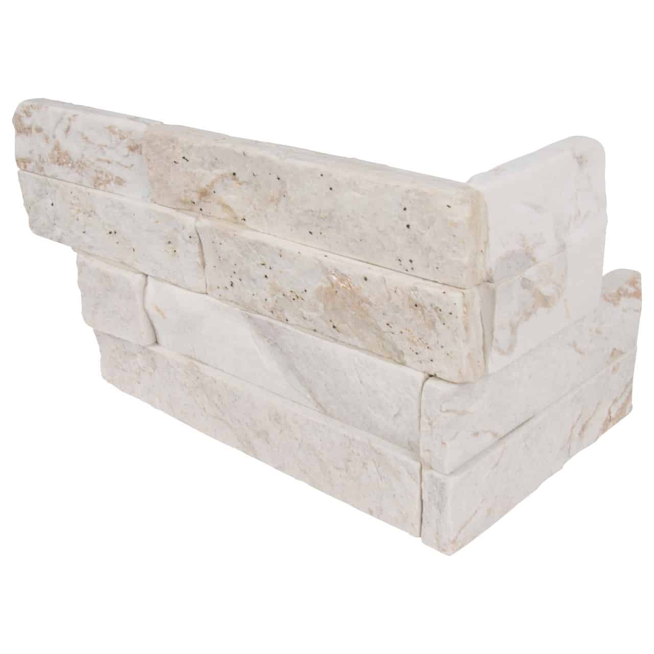 Royal White Splitface "L" Panel 6x18