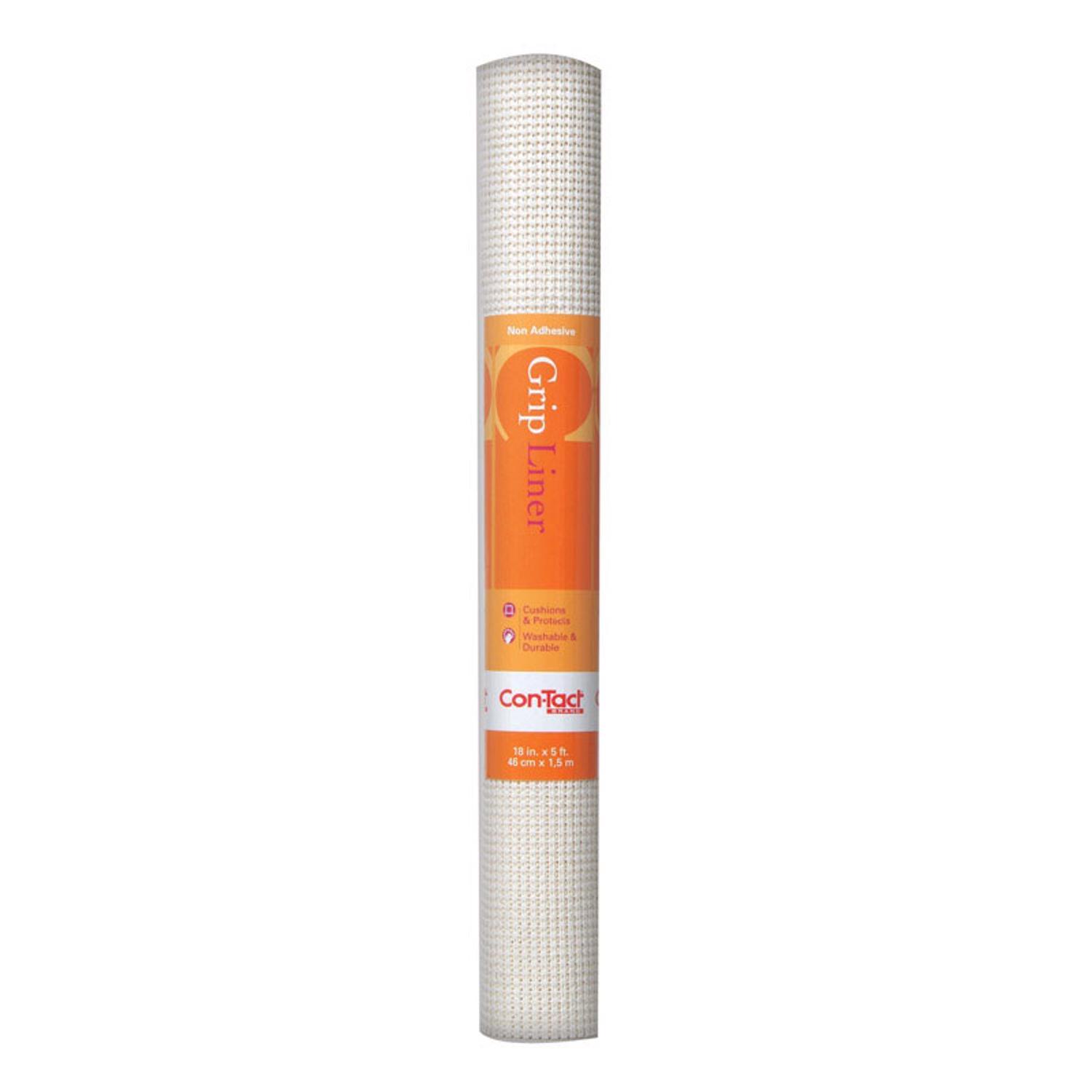Con-Tact Beaded Grip 5 ft. L X 18 in. W White Non-Adhesive Shelf Liner