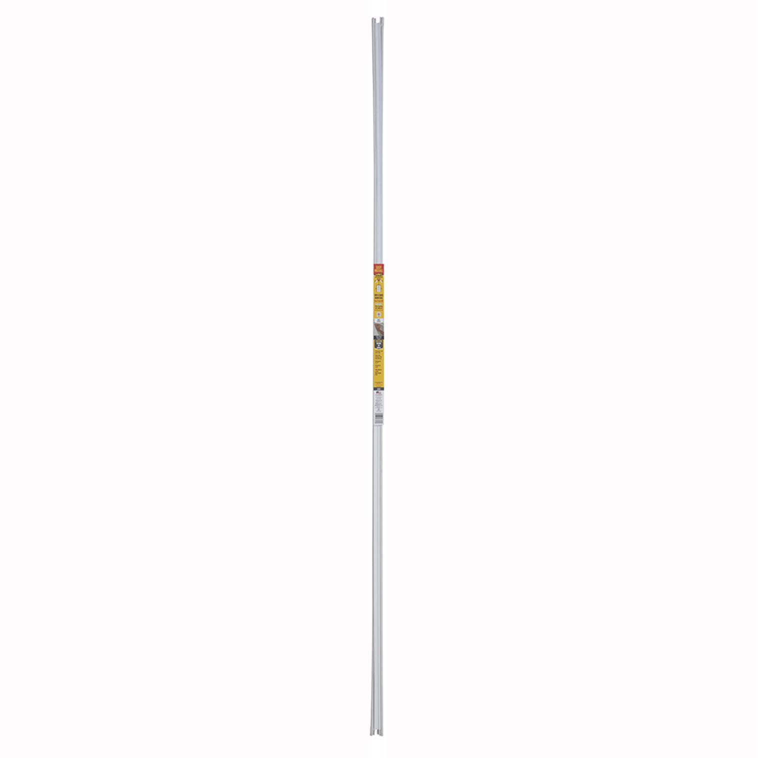 M-D Cinch White Aluminum/Vinyl Door Set Seal For Top/Side Seal 85 in. L X 1/2 in.