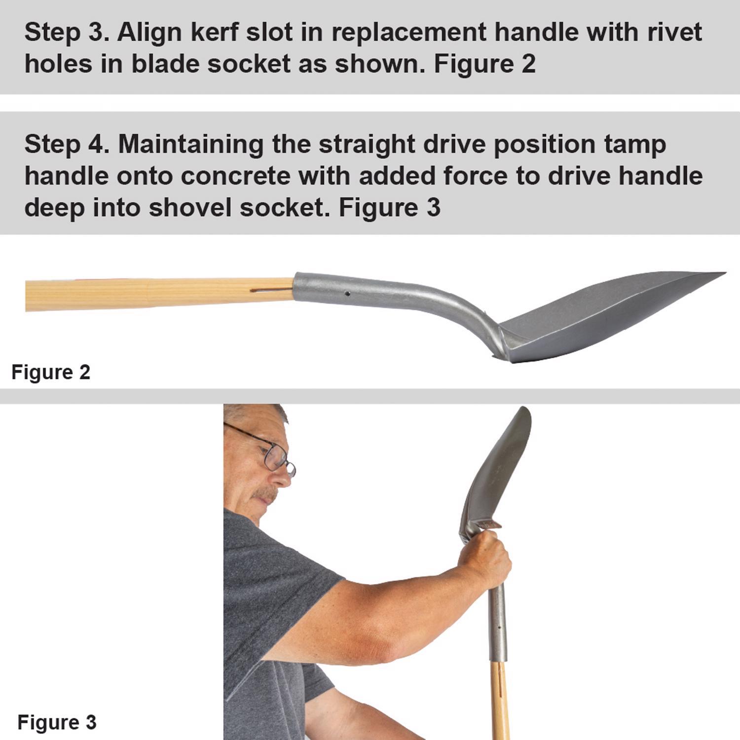 Truper 48 in. Wood Shovel Replacement Handle