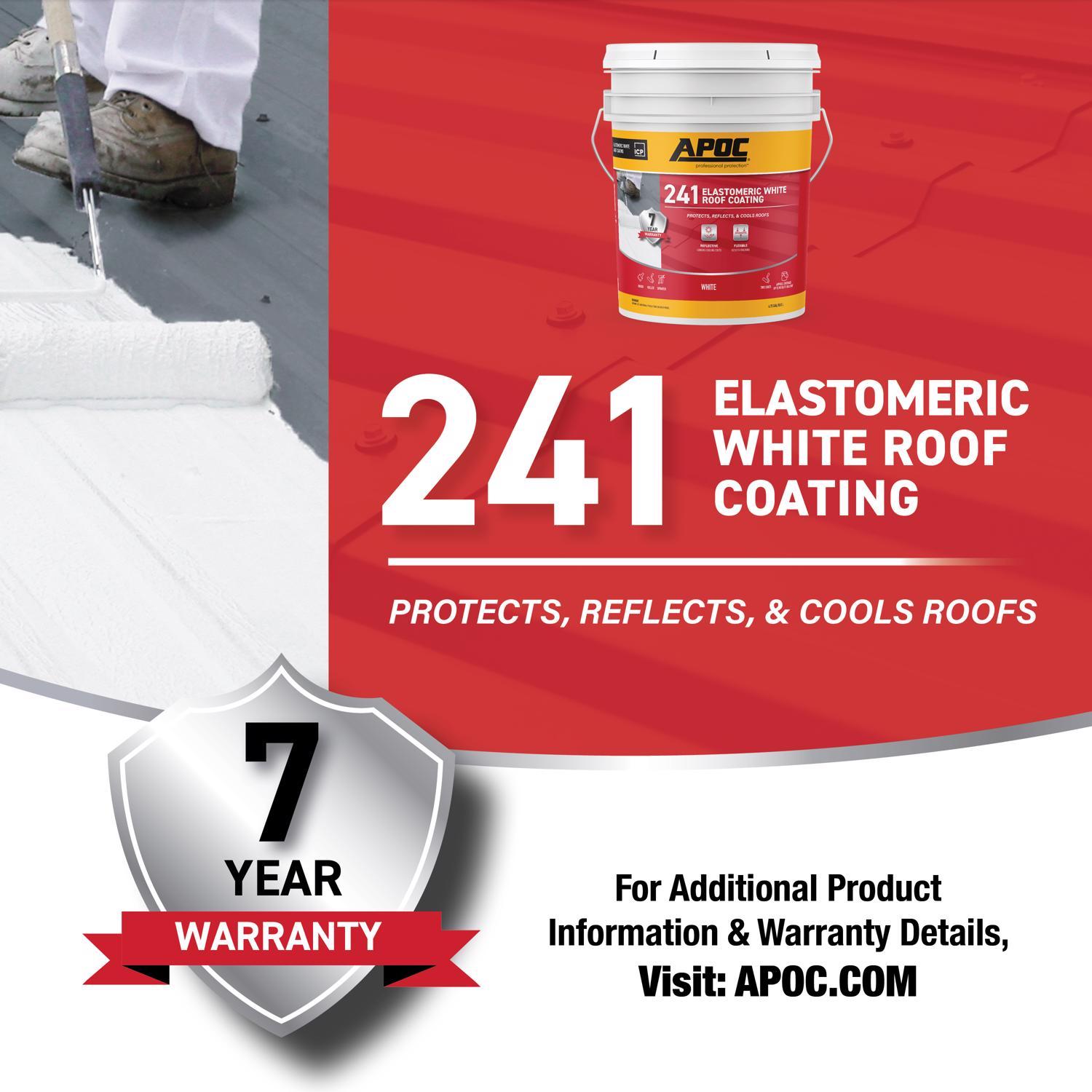 APOC Gloss White Acrylic Roof Coating 5 gal