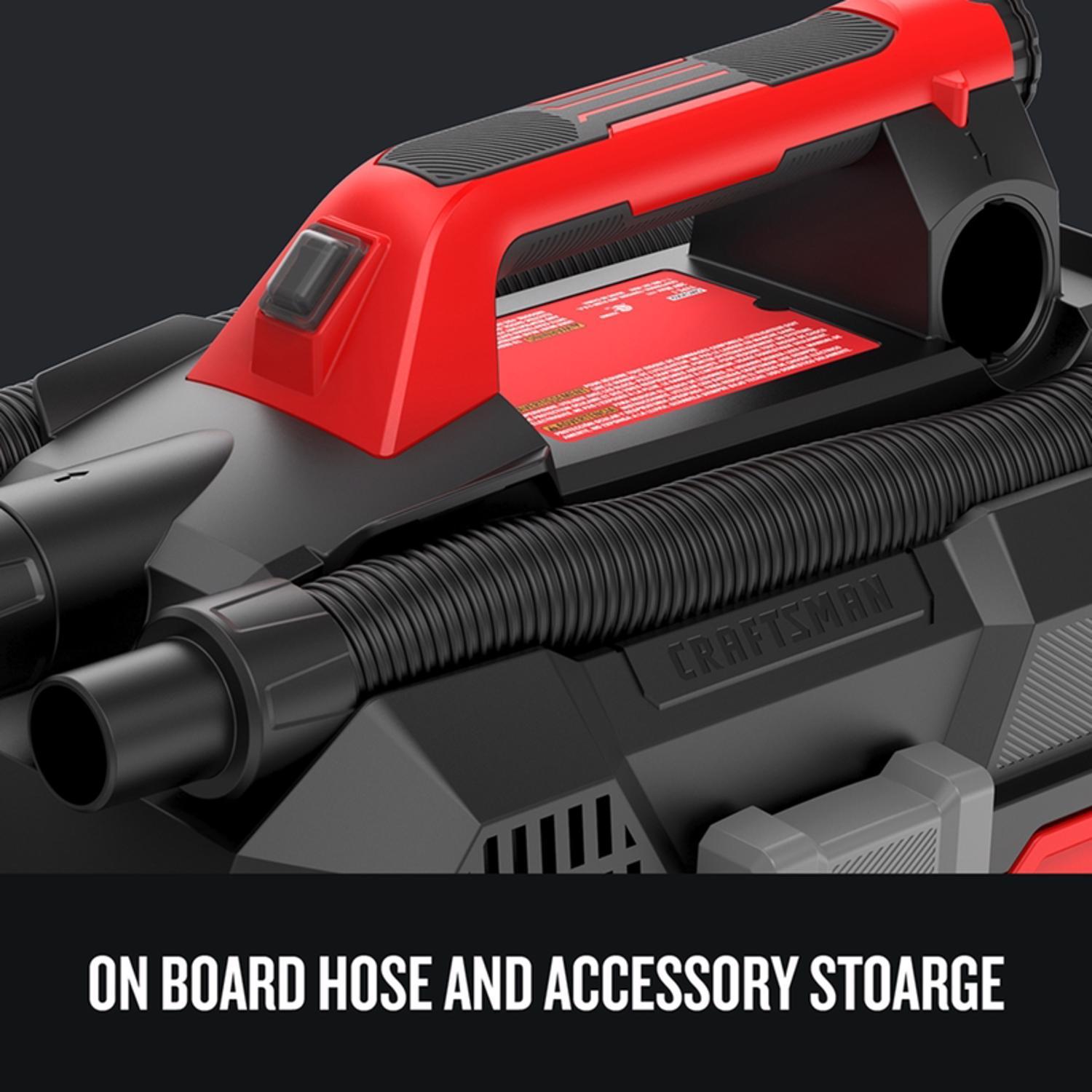 Craftsman V20 CMCV002B 2 gal Cordless Portable Wet/Dry Vacuum