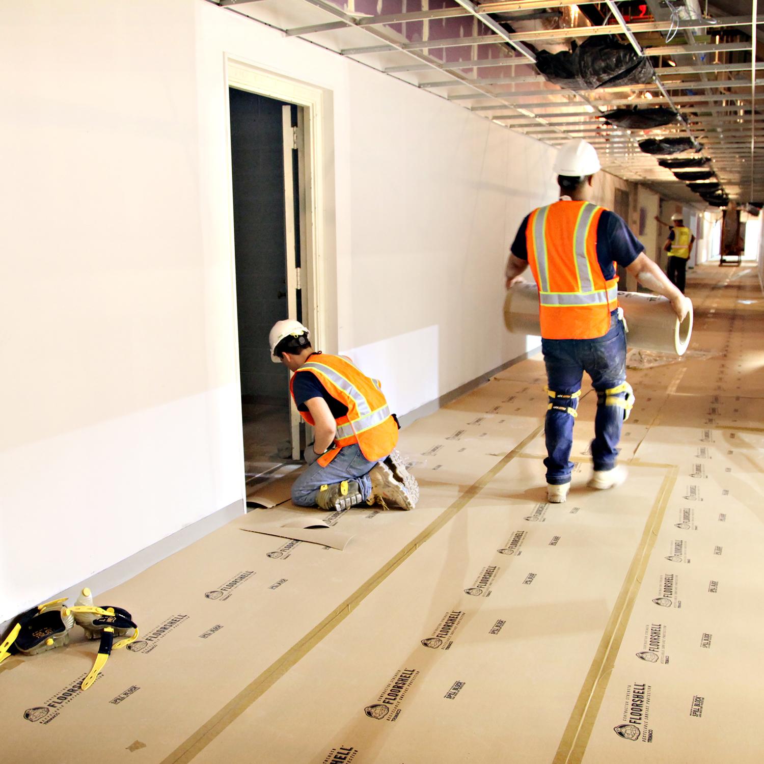 Trimaco FloorShell Surface Protection 0.046 mil X 38 in. W X 100 ft. L Paper Brown 1 pk