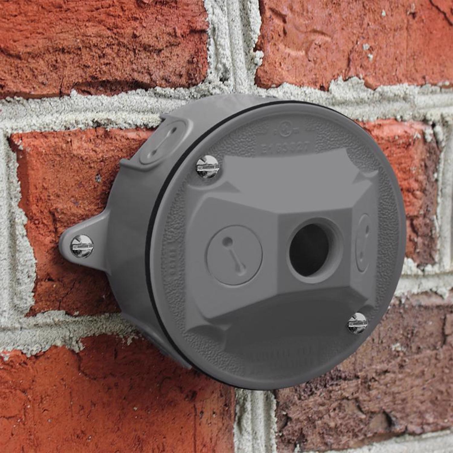 Sigma Engineered Solutions Round Metal 4.13 in. H X 4.13 in. W Lampholder Cover