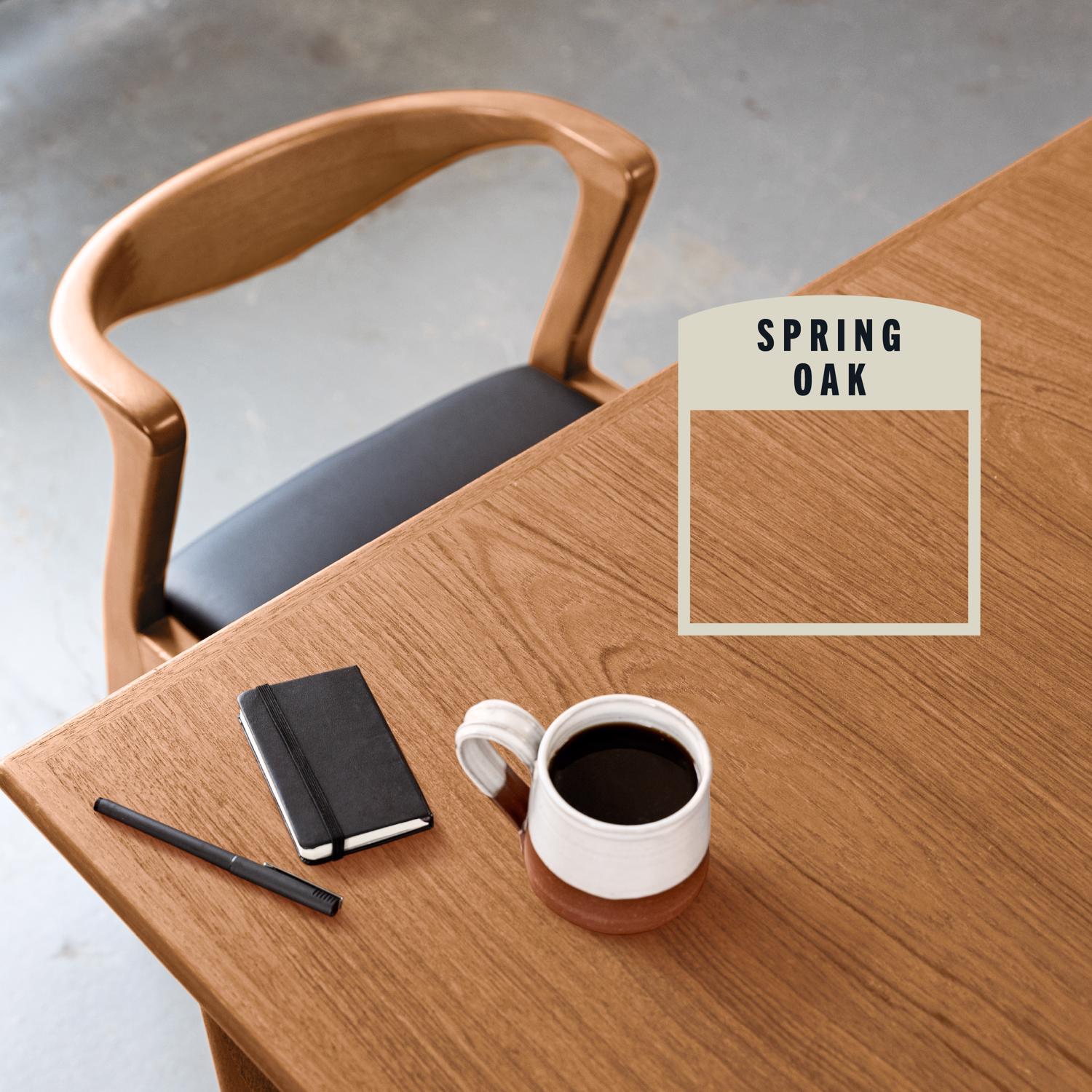 Varathane Semi-Transparent Spring Oak Oil-Based Urethane Modified Alkyd Fast Dry Wood Stain 1 qt