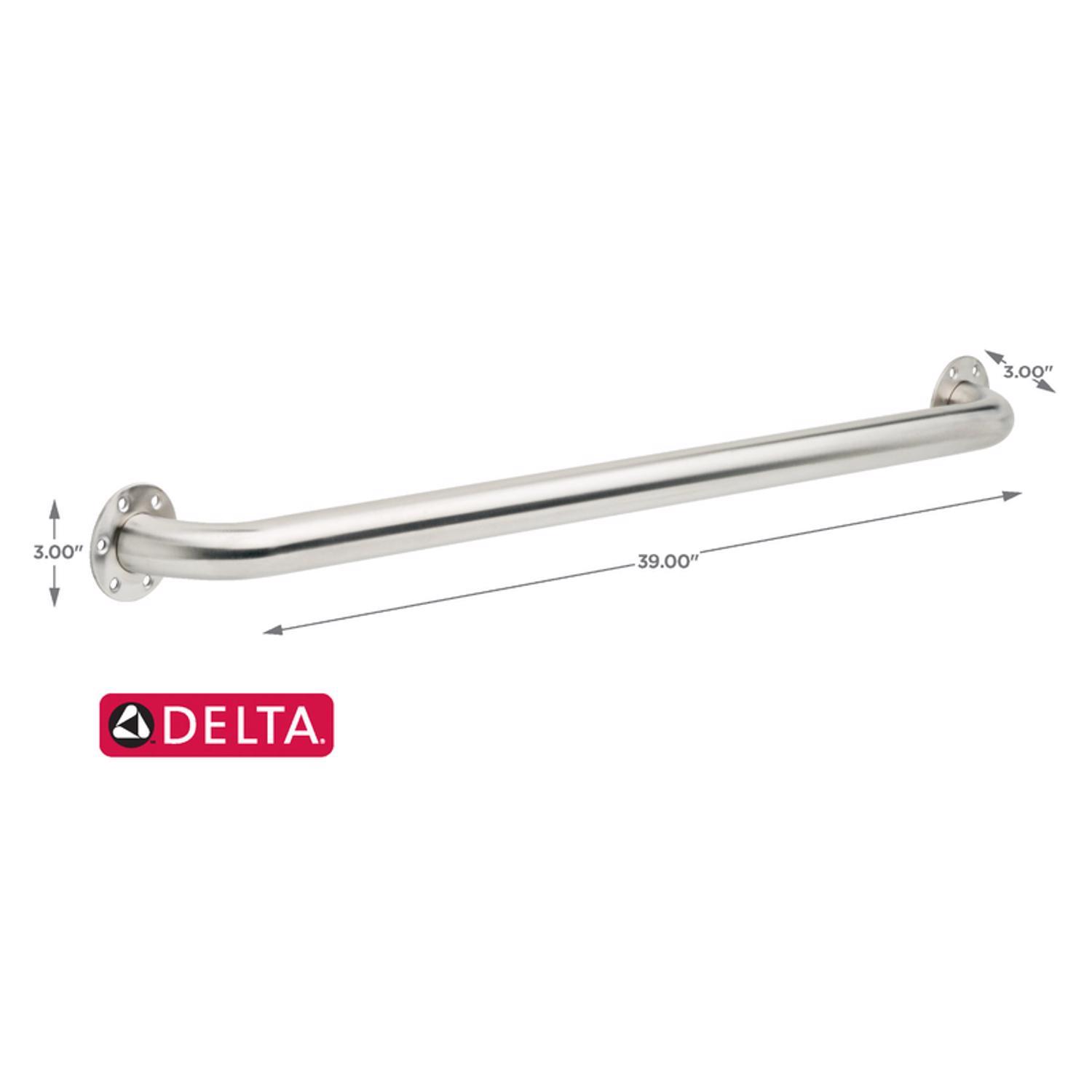 Delta 39 in. L ADA Compliant Stainless Steel Grab Bar