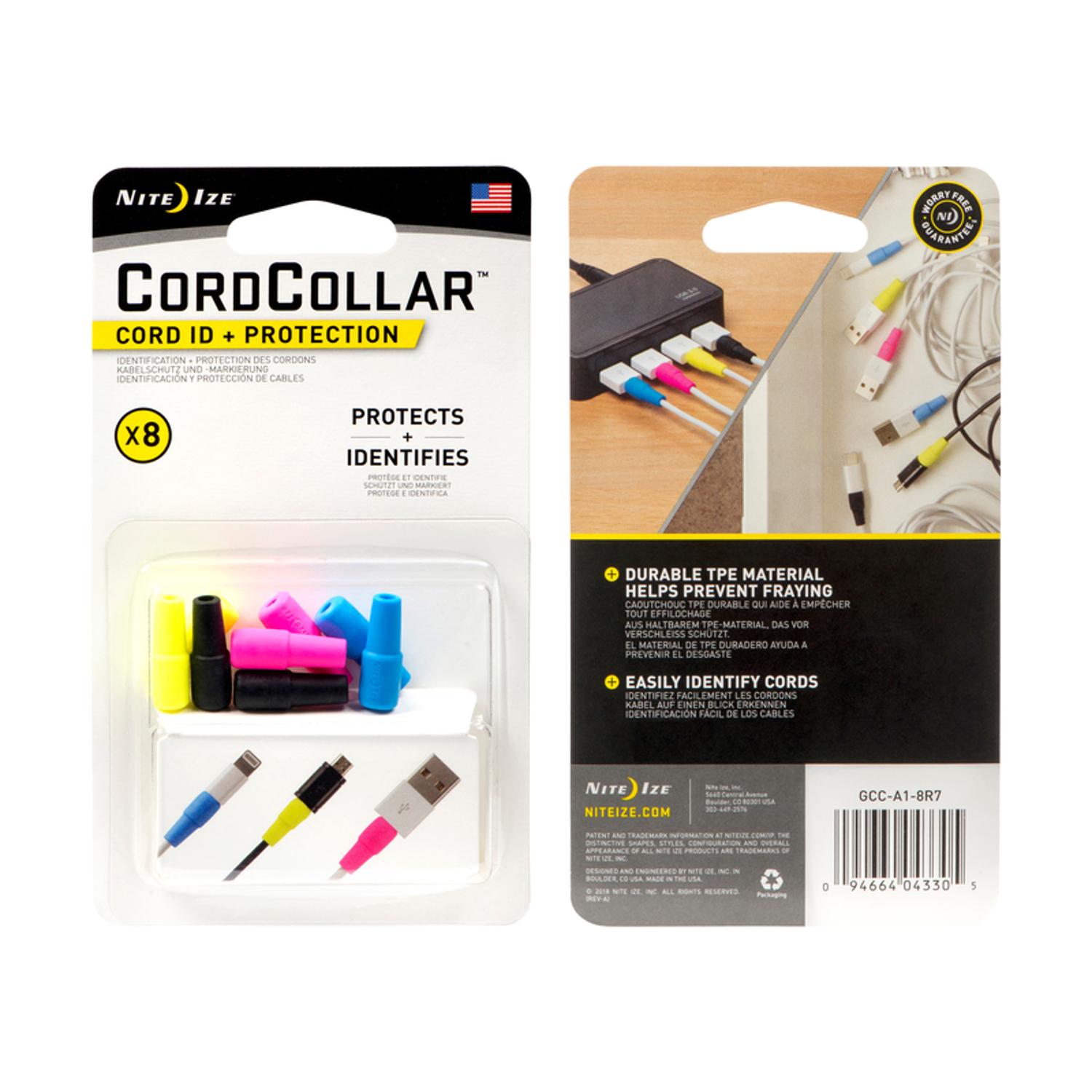 Nite Ize CordCollar 0.82 in. L Assorted Silicone Cord Identification and Protection Kit
