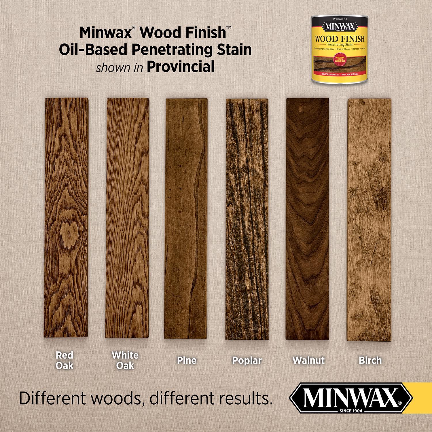 Minwax Wood Finish Semi-Transparent Provincial Oil-Based Penetrating Wood Stain 1 qt