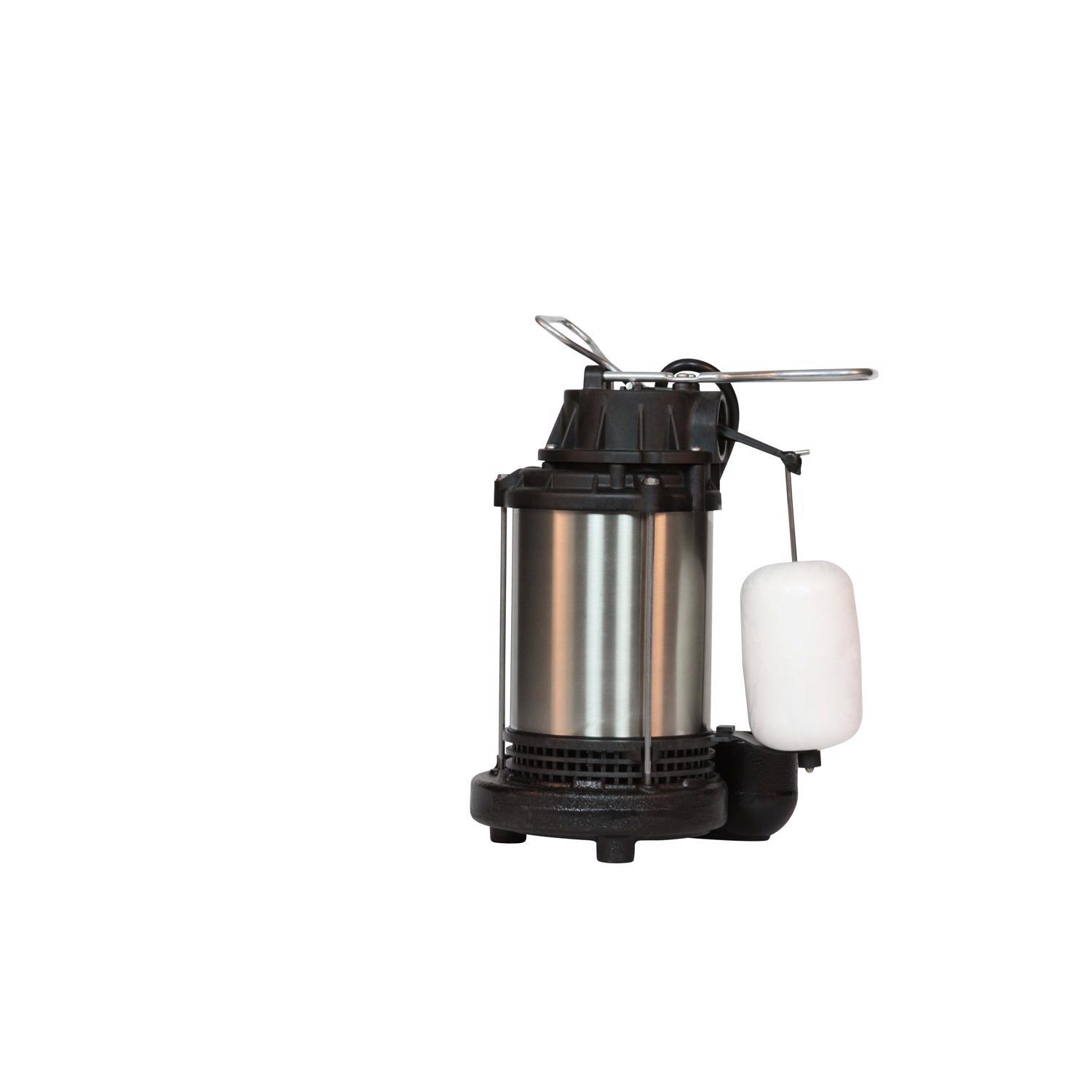 Wayne 1/2 HP 5100 gph Stainless Steel Vertical Float Switch AC Sump Pump 8 ft.