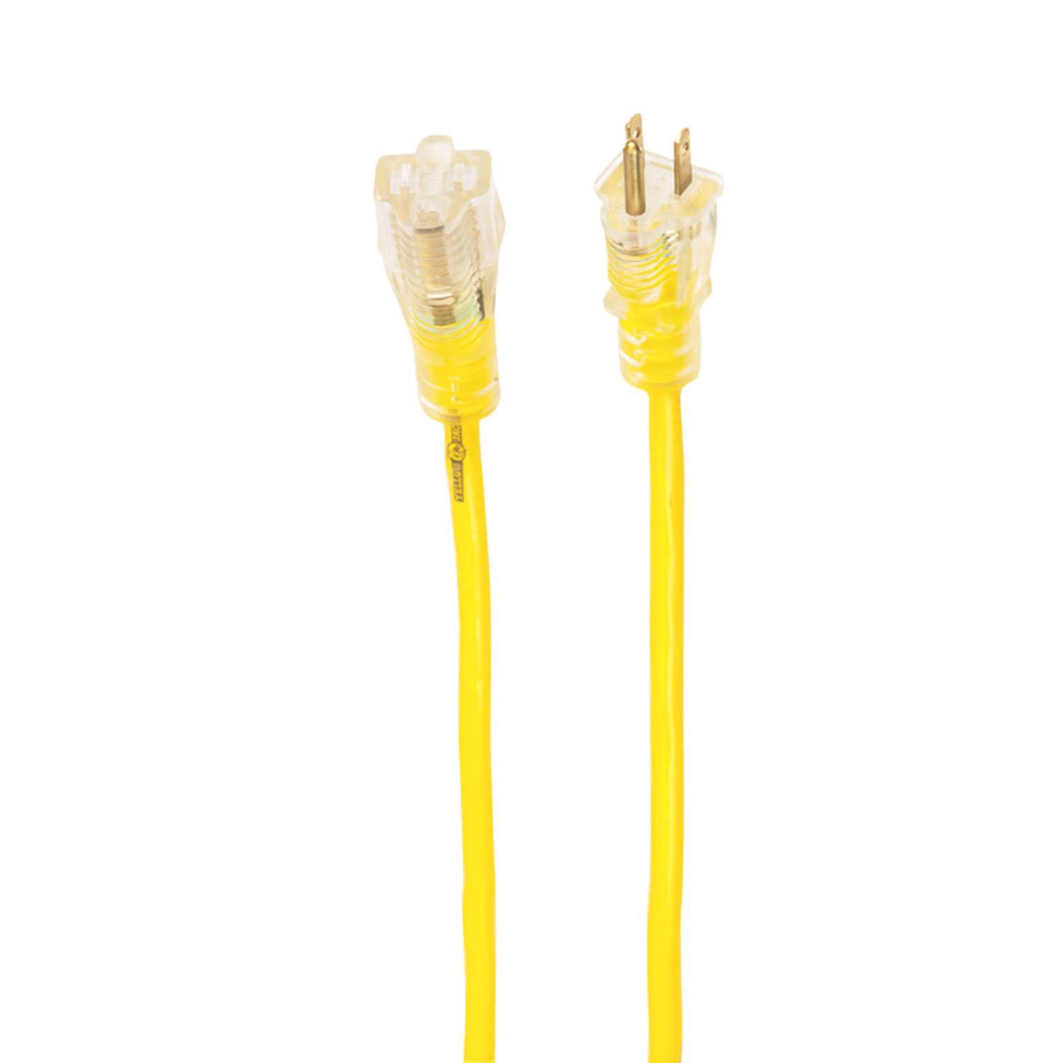 Yellow Jacket Outdoor 100 ft. L Yellow Extension Cord 14/3 SJTW