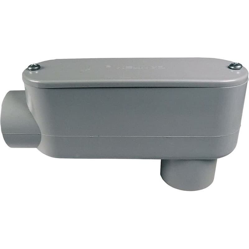 Cantex 2-1/2 in. D PVC Conduit Body For PVC 1 pk