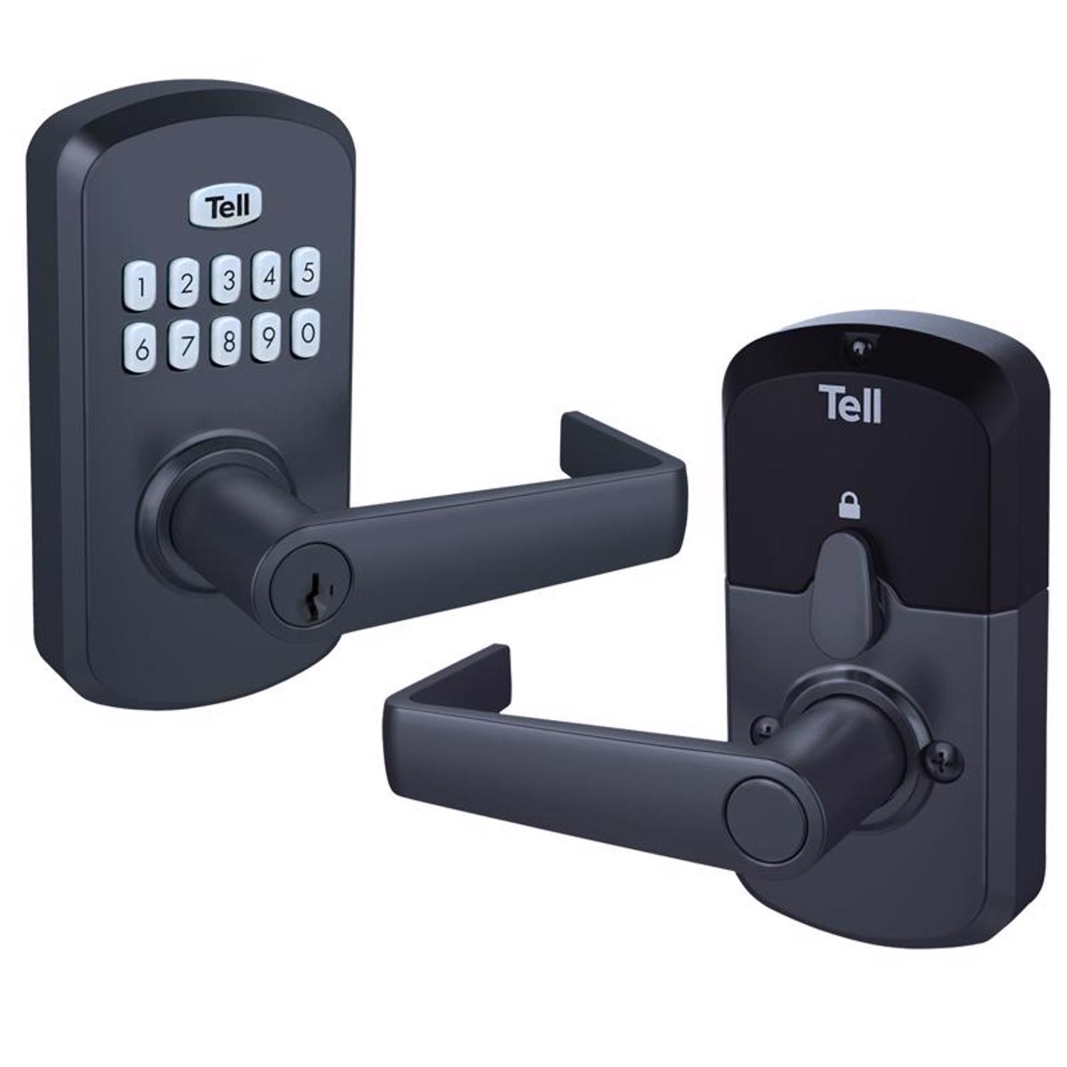 Tell Matte Black Steel Electronic Keypad Entry Lock