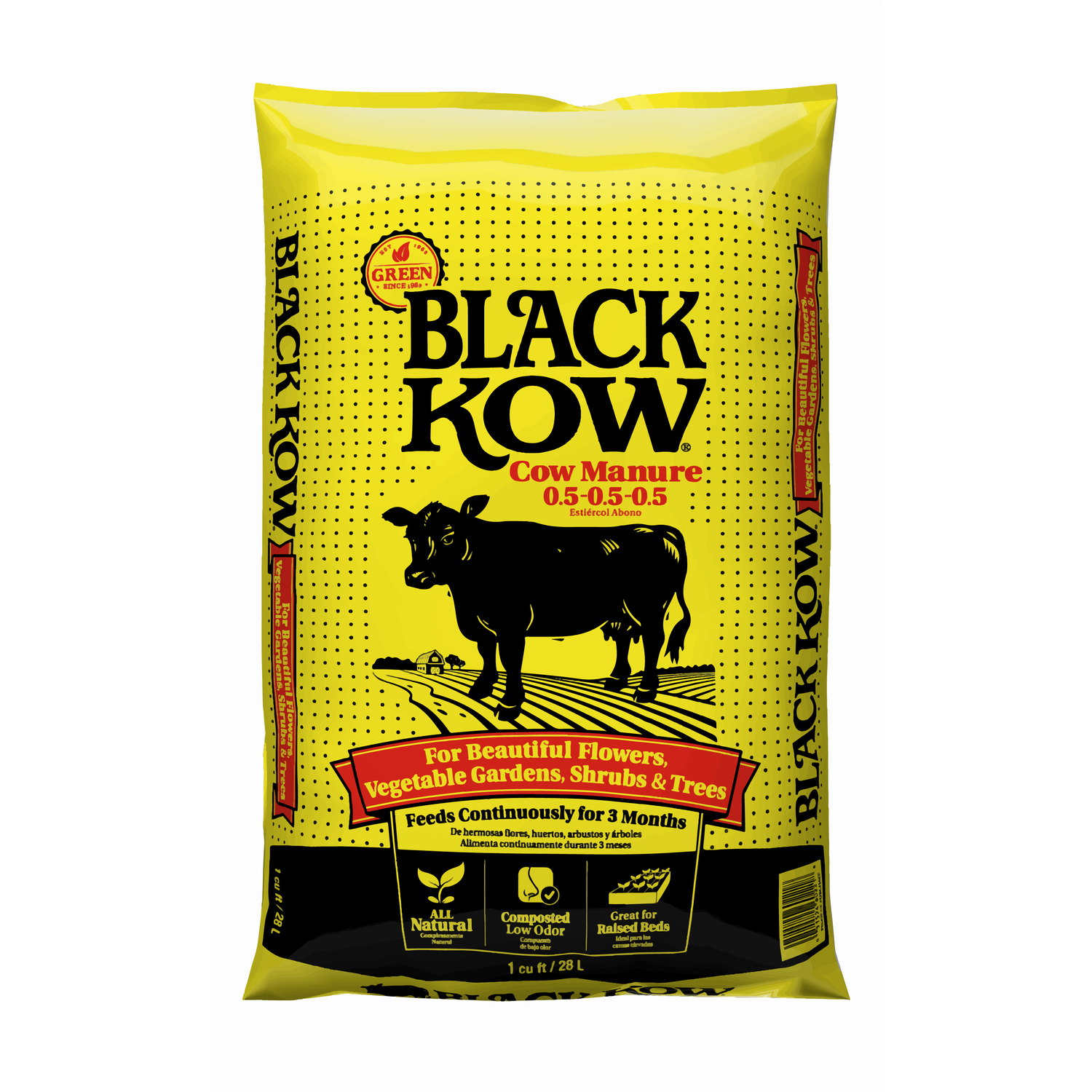 Black Kow Organic Cow Manure 1 cu ft Stine Home + Yard The Family