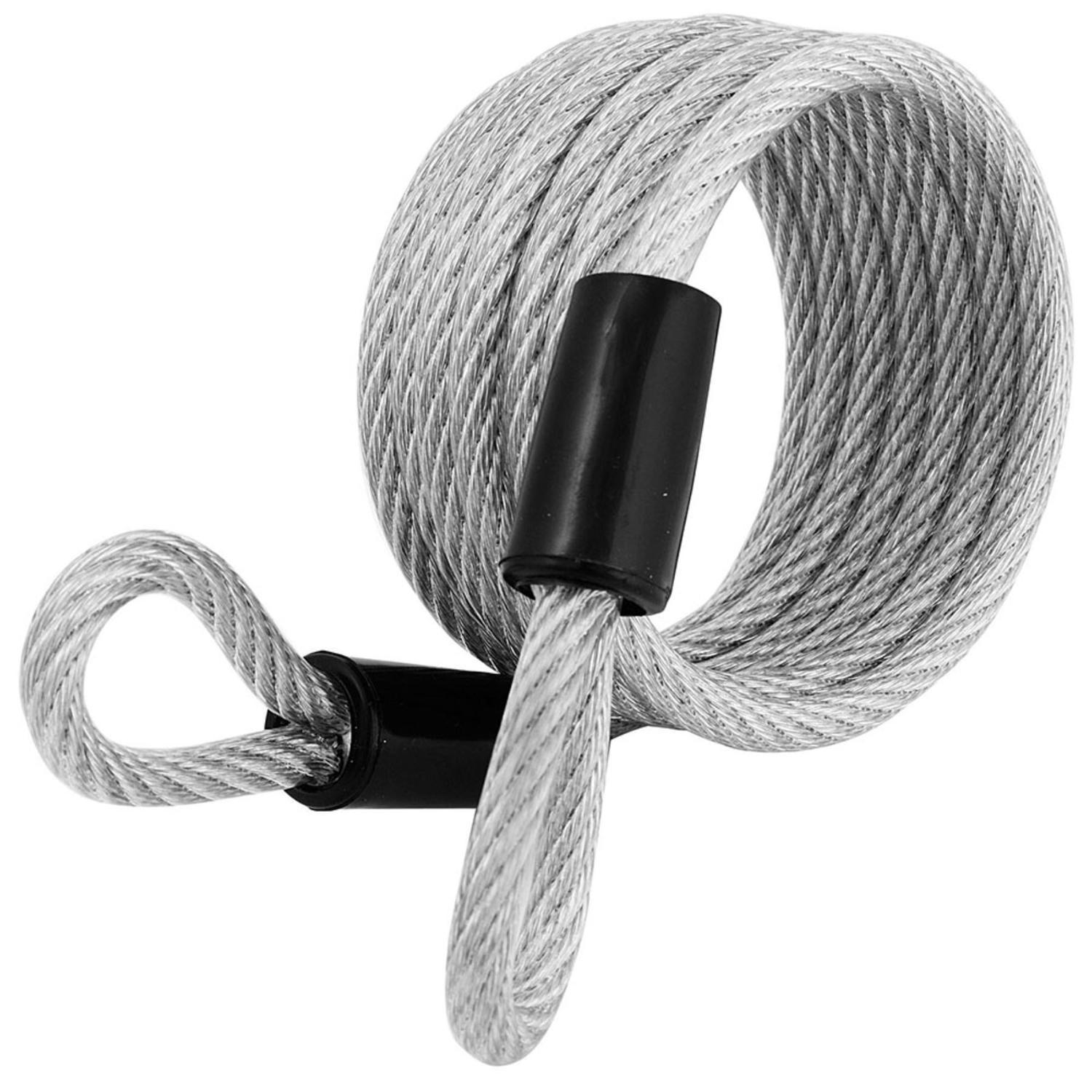 Master Lock 1/4 in. Dia. x 72 in. L Vinyl Coated Coiled Cable Steel