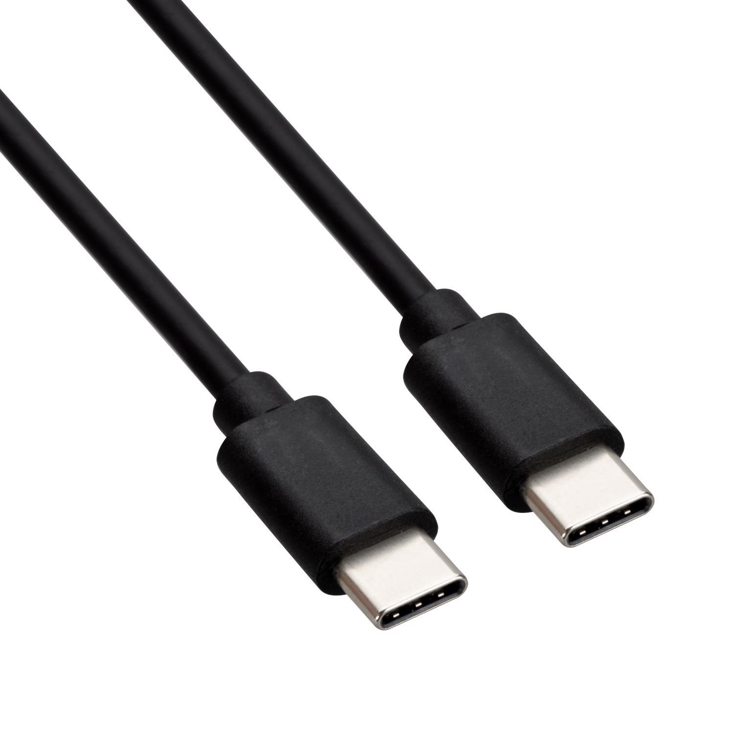 Monster Just Hook It Up Type C to Type C Charge and Sync Cable 6 ft. Black