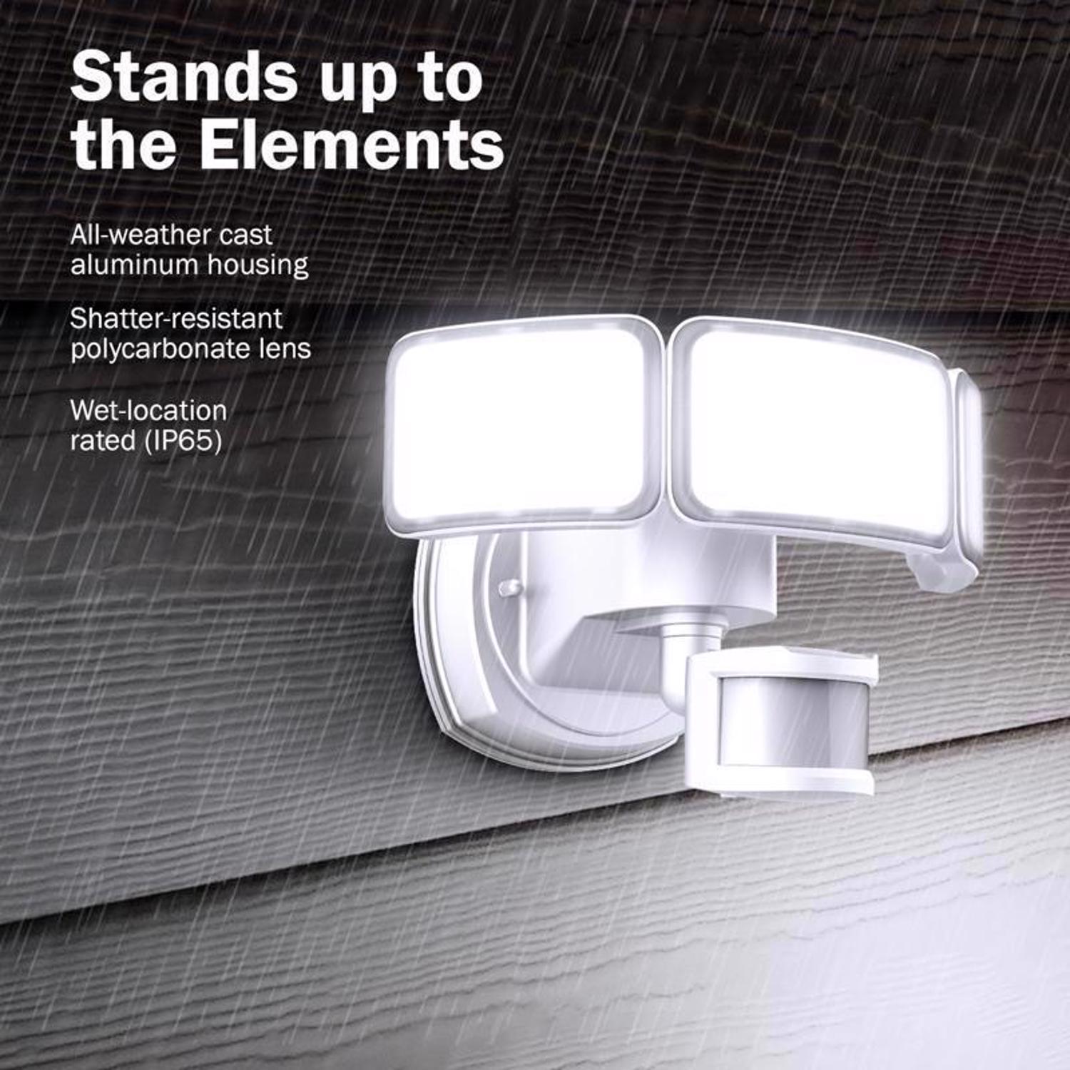 Feit Motion-Sensing Hardwired LED White Security Floodlight