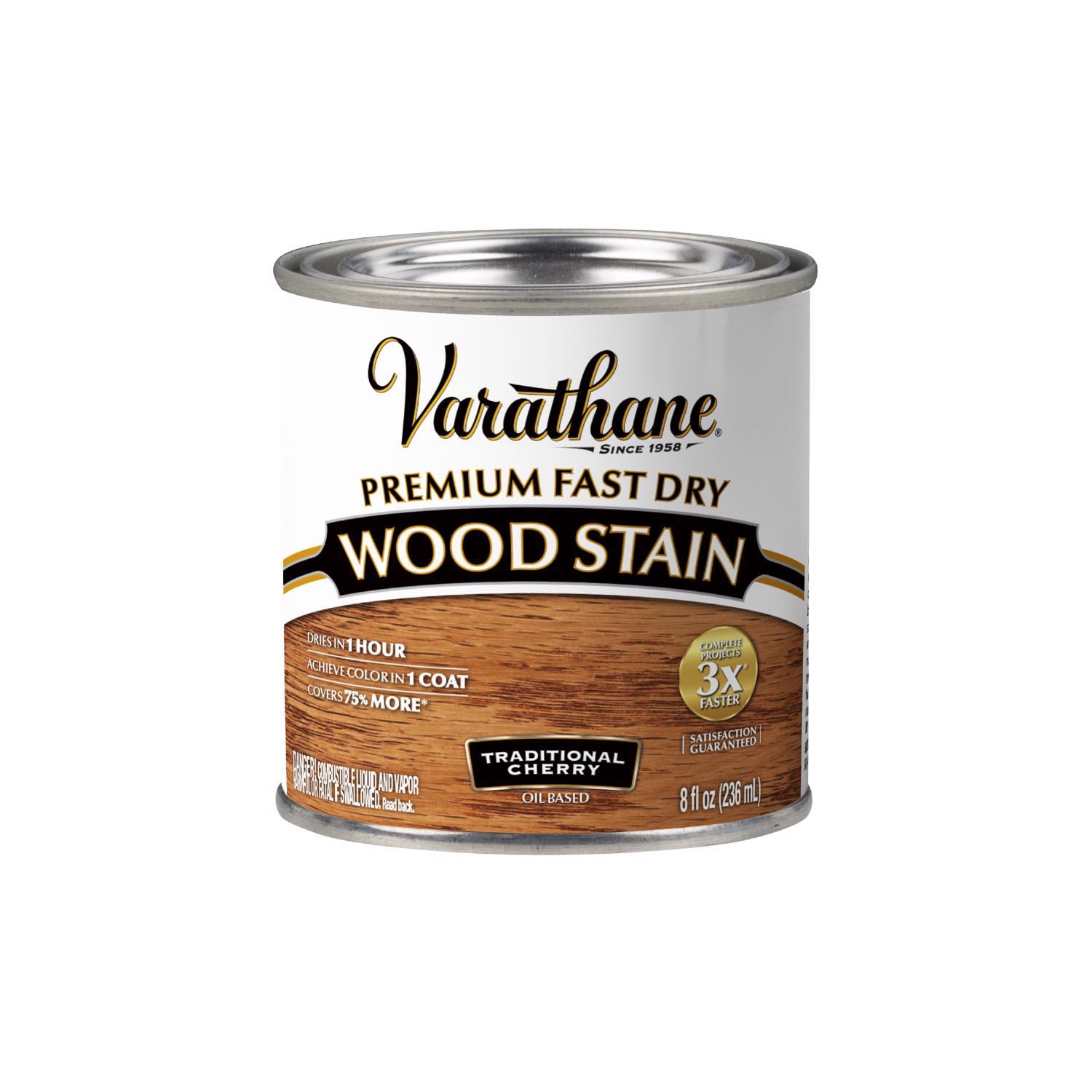 Varathane Semi-Transparent Traditional Cherry Oil-Based Urethane Modified Alkyd Wood Stain 1/2 pt