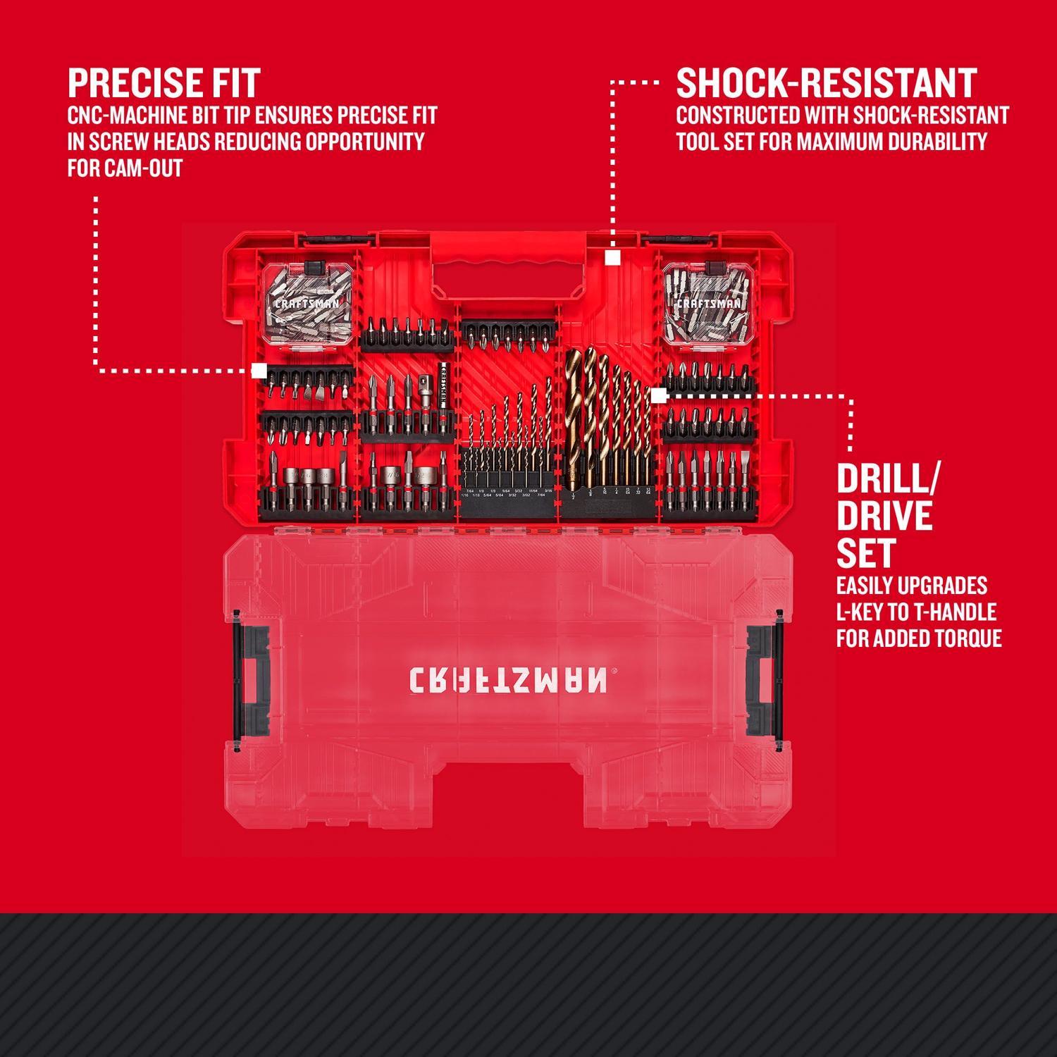 Craftsman Drill and Driver Bit Set 140 pc