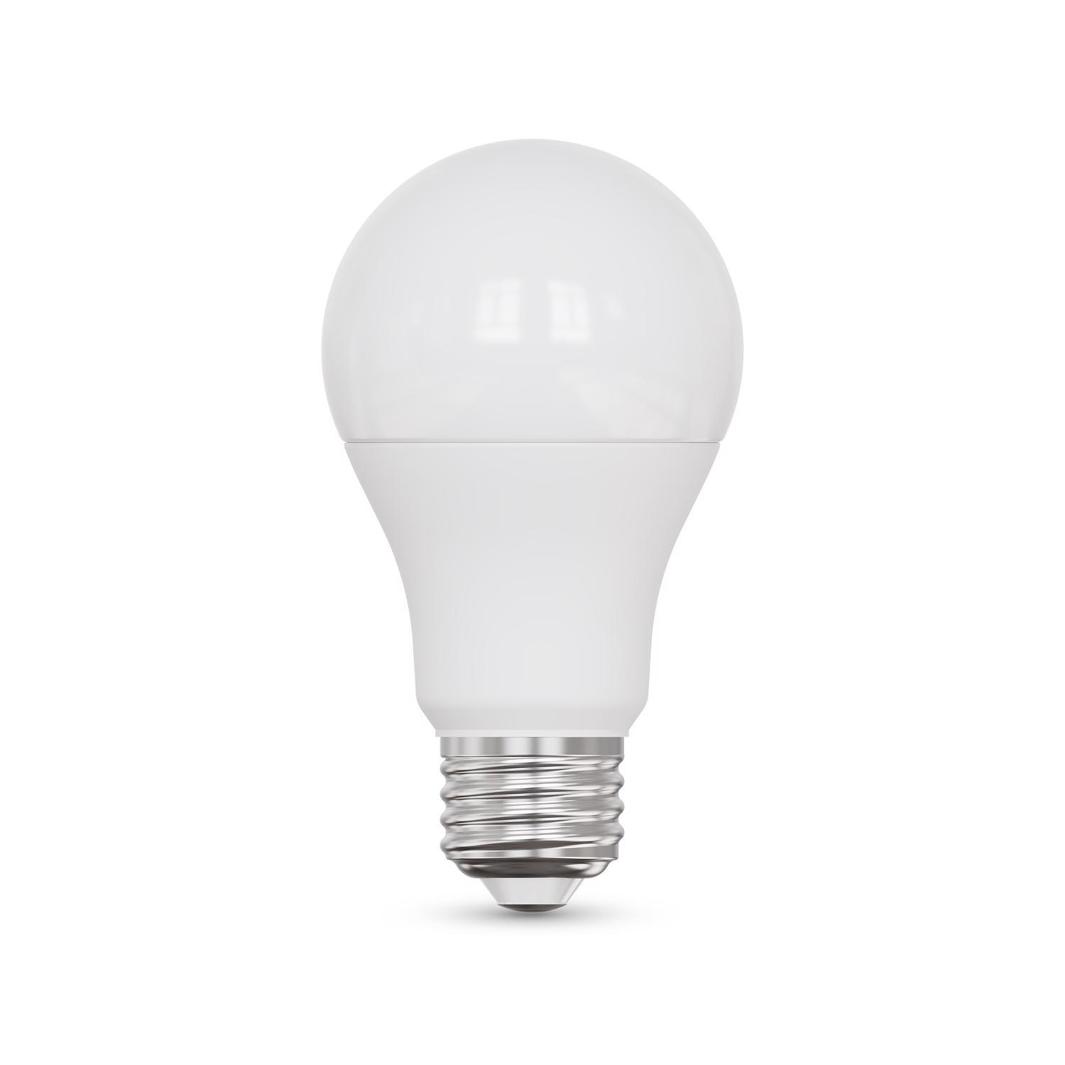 Feit A19 E26 (Medium) Smart-Enabled LED Bulb Adjustable White 60 Watt Equivalence 3 Pack