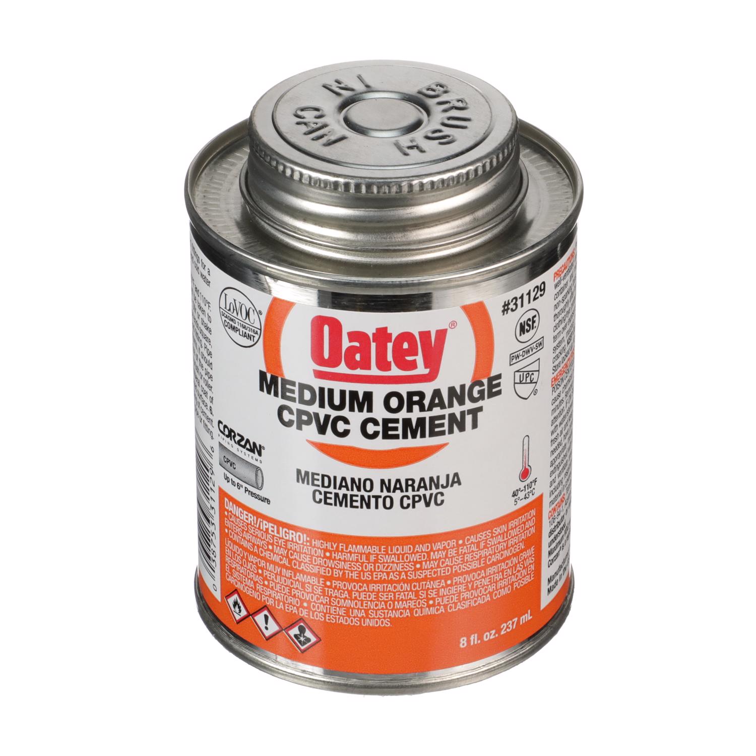 Oatey Orange Cement For CPVC 8 oz Stine Home + Yard The Family You