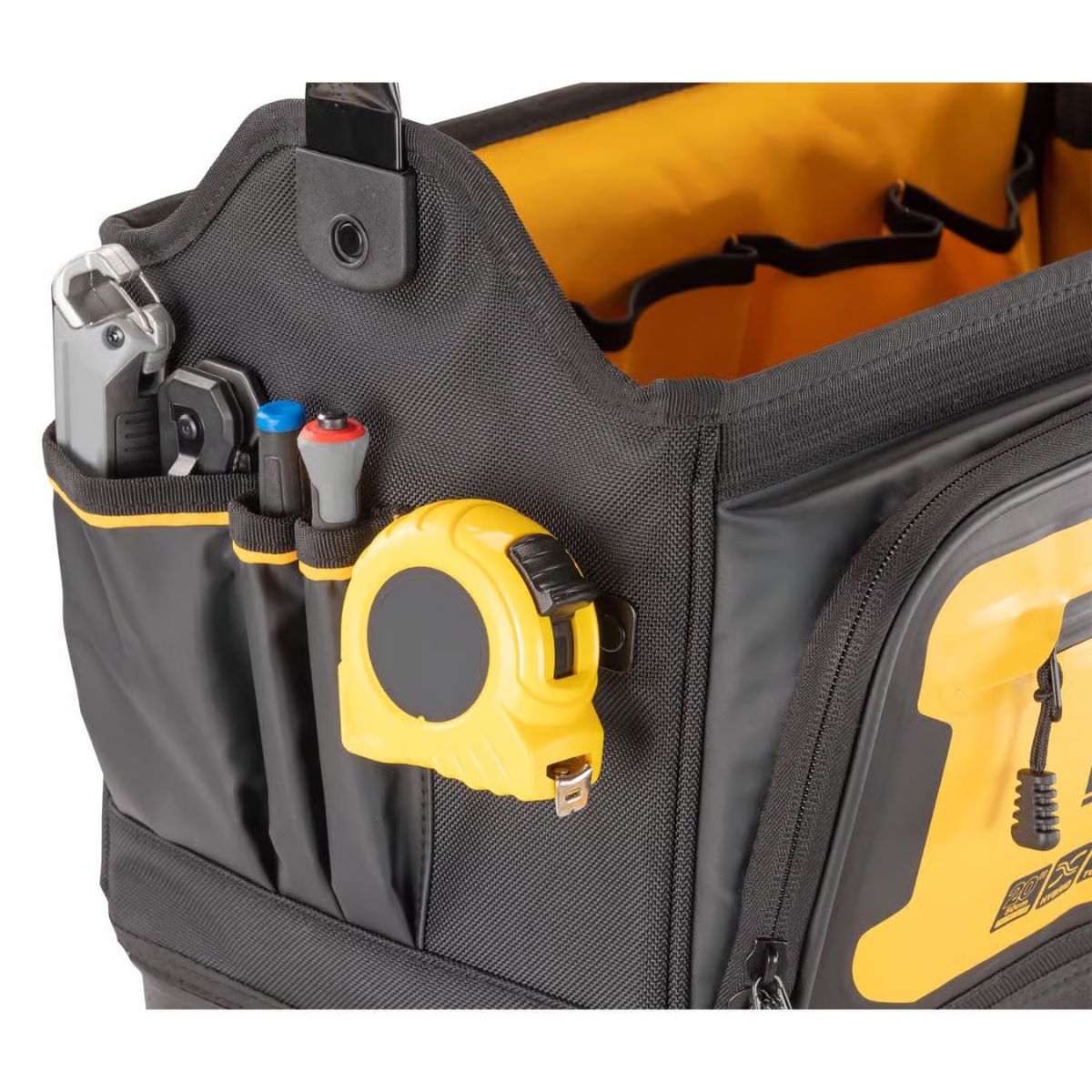 DEWALT Ballistic Nylon Open Top Tool Tote Tool Tote 36 pocket Black/Yellow 1 Piece