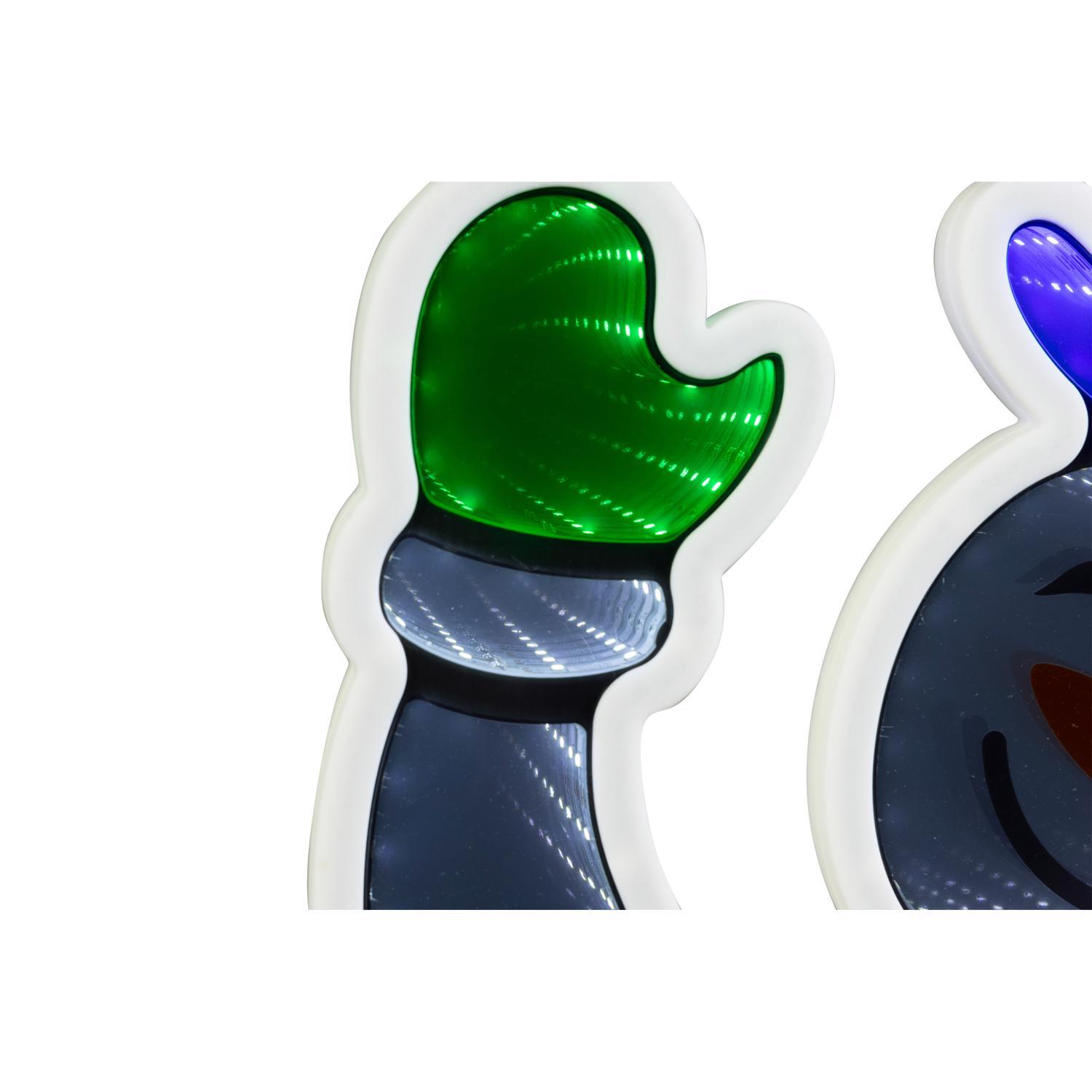 Celebrations LED Infinity Snowman 31 in. Yard Decor