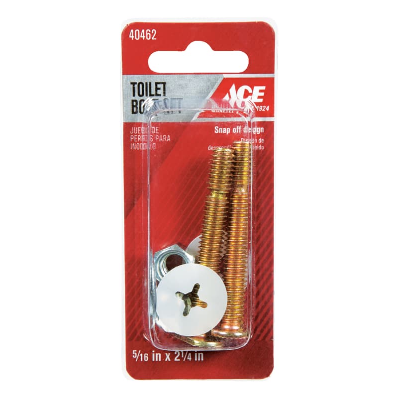 Ace Toilet Bolt Set Brass