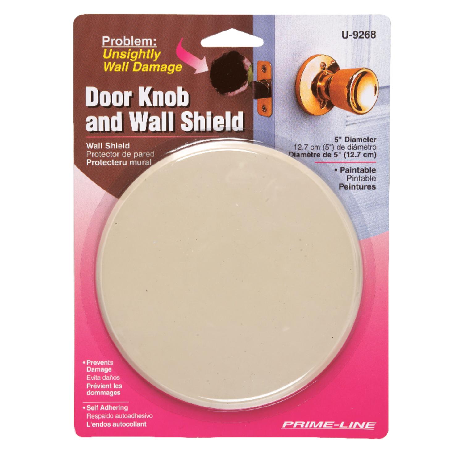 Prime-Line 1/4 in. W X 5 in. L Vinyl Ivory Wall Protector Mounts to wall 5 in.
