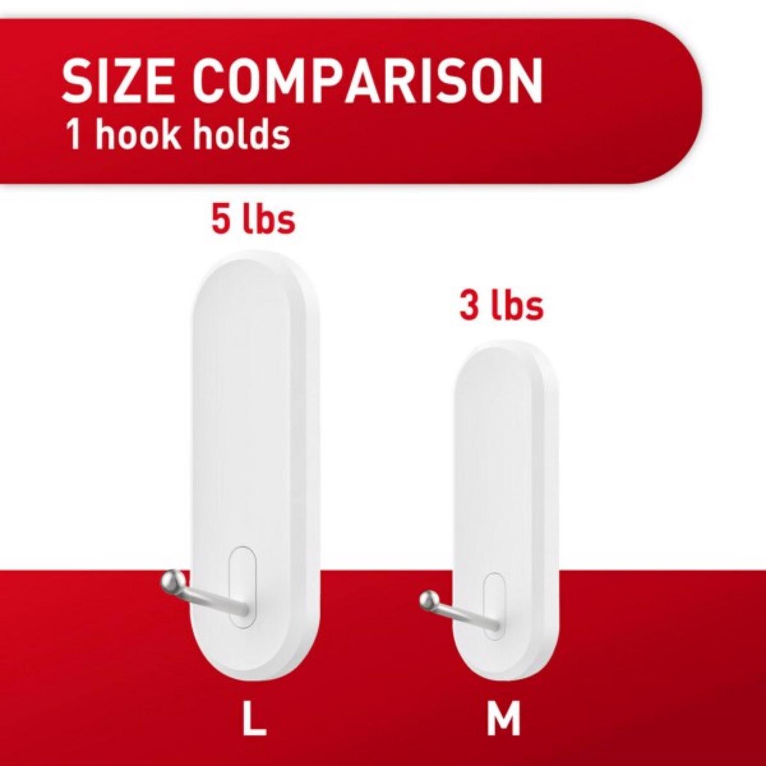 3M Command Medium Plastic Wire Hooks 3.16 in. L 2 pk
