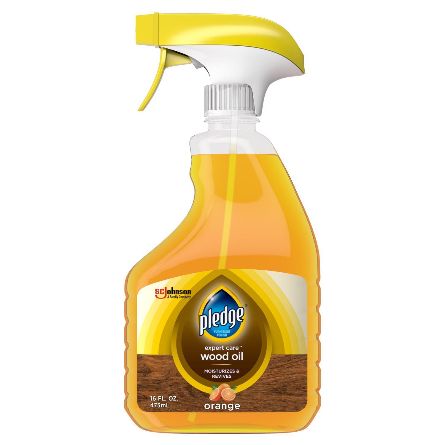 Pledge Revitalizing Oil Orange Scent Furniture Polish 16 oz Spray
