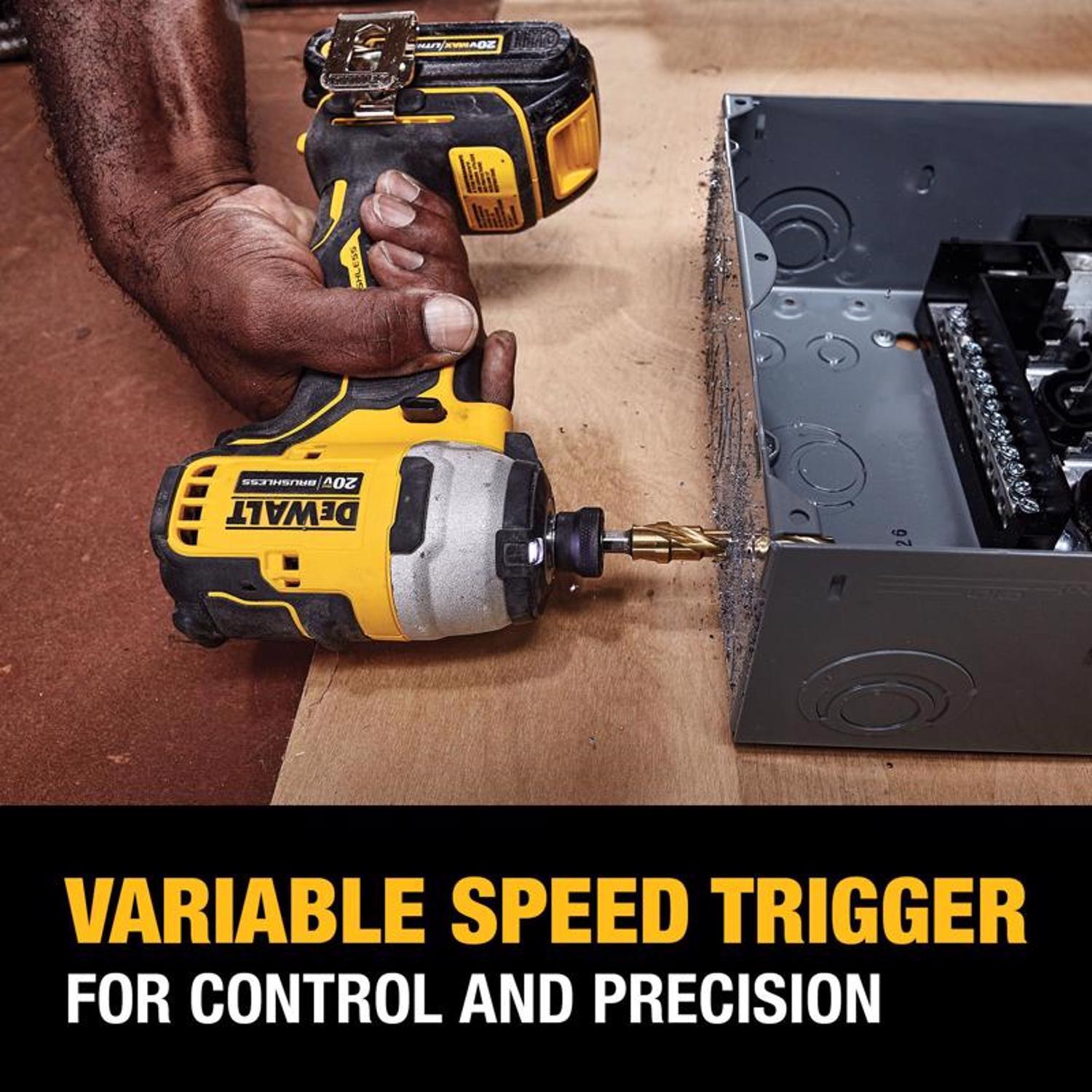 DEWALT 20V MAX ATOMIC 1/4 in. Cordless Brushless Compact Impact Driver Kit (Battery & Charger)