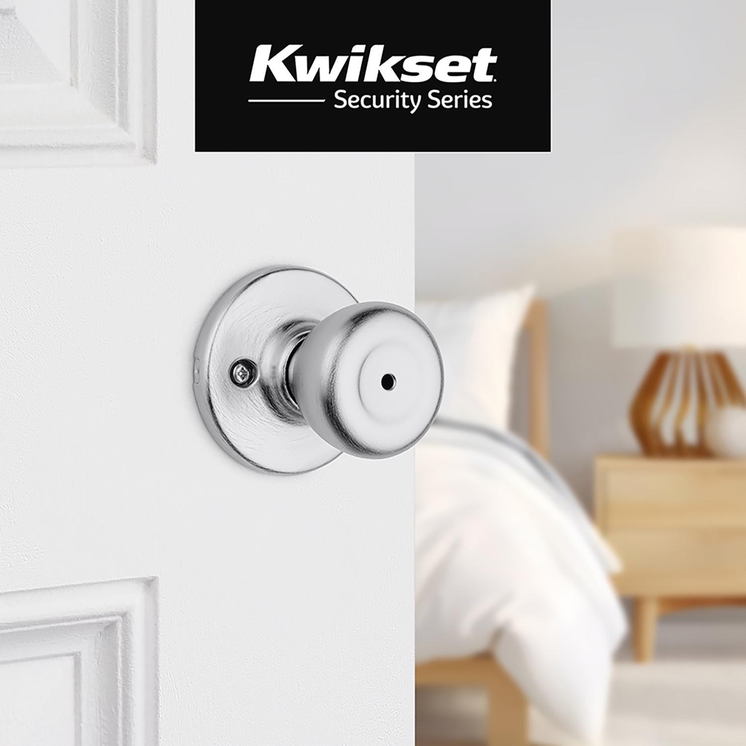 Kwikset Tylo Satin Chrome Privacy Knob Right or Left Handed