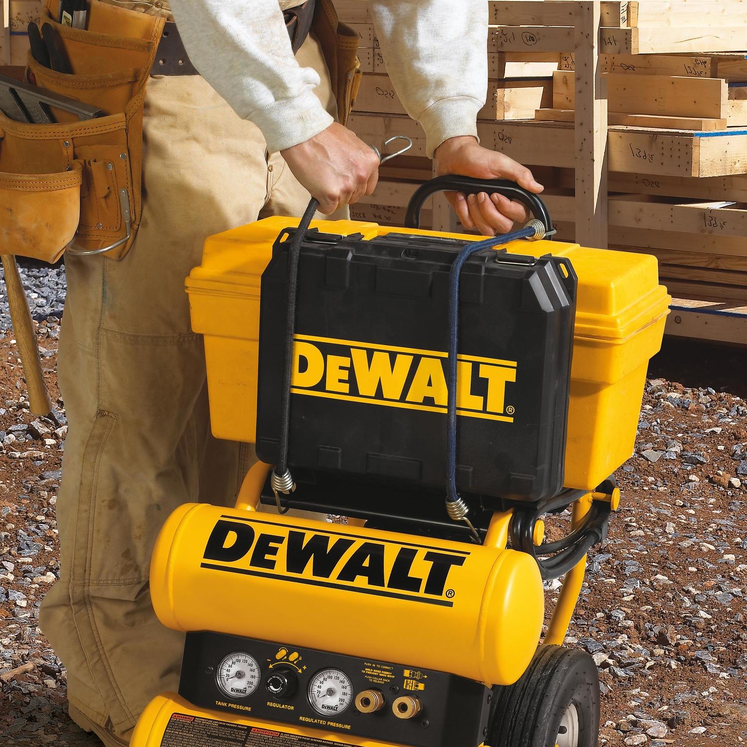 DeWalt 4 gal Twin Stack Portable Air Compressor 125 psi 1.1 HP
