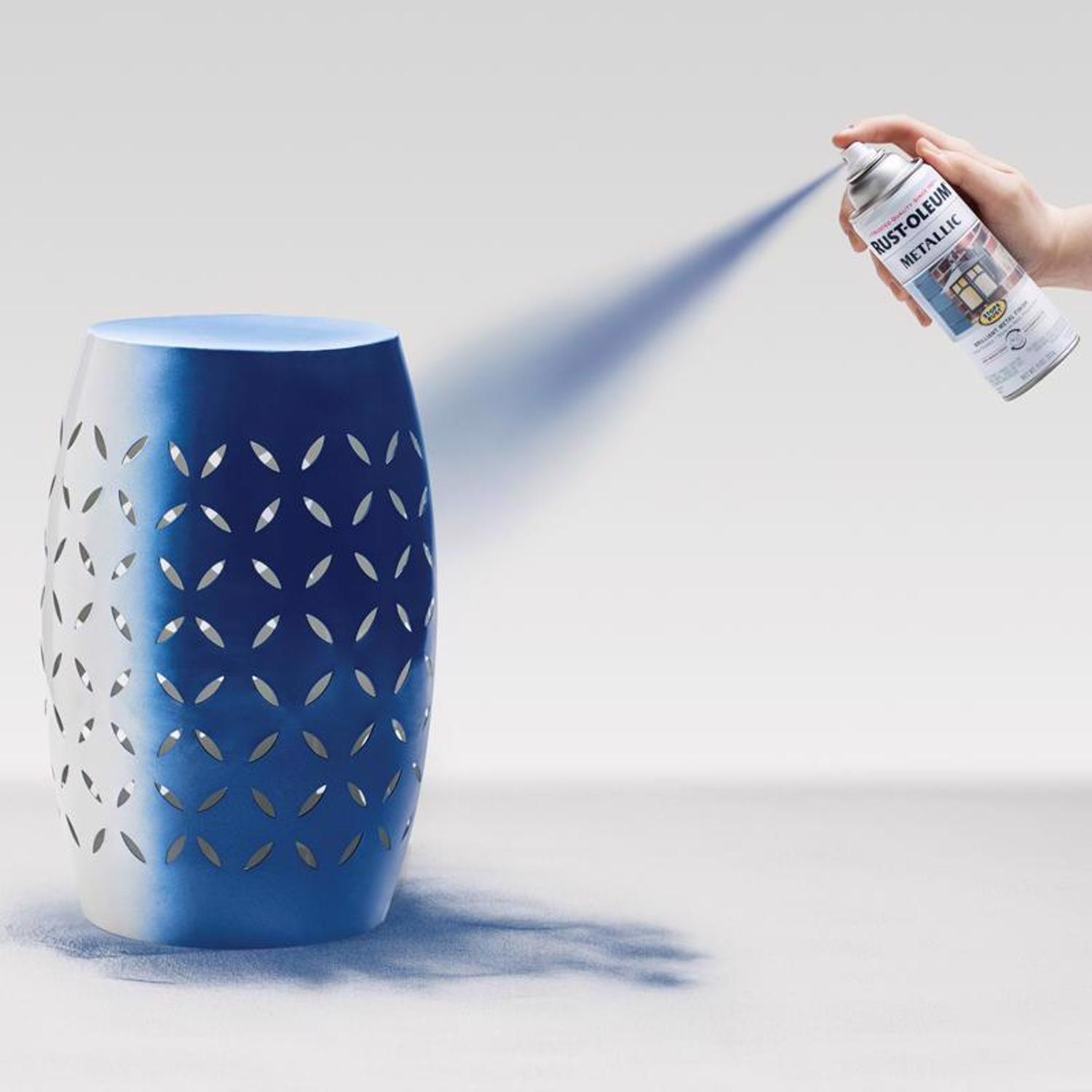 Rust-Oleum Stops Rust Metallic Cobalt Blue Metallic Spray Paint 11 oz