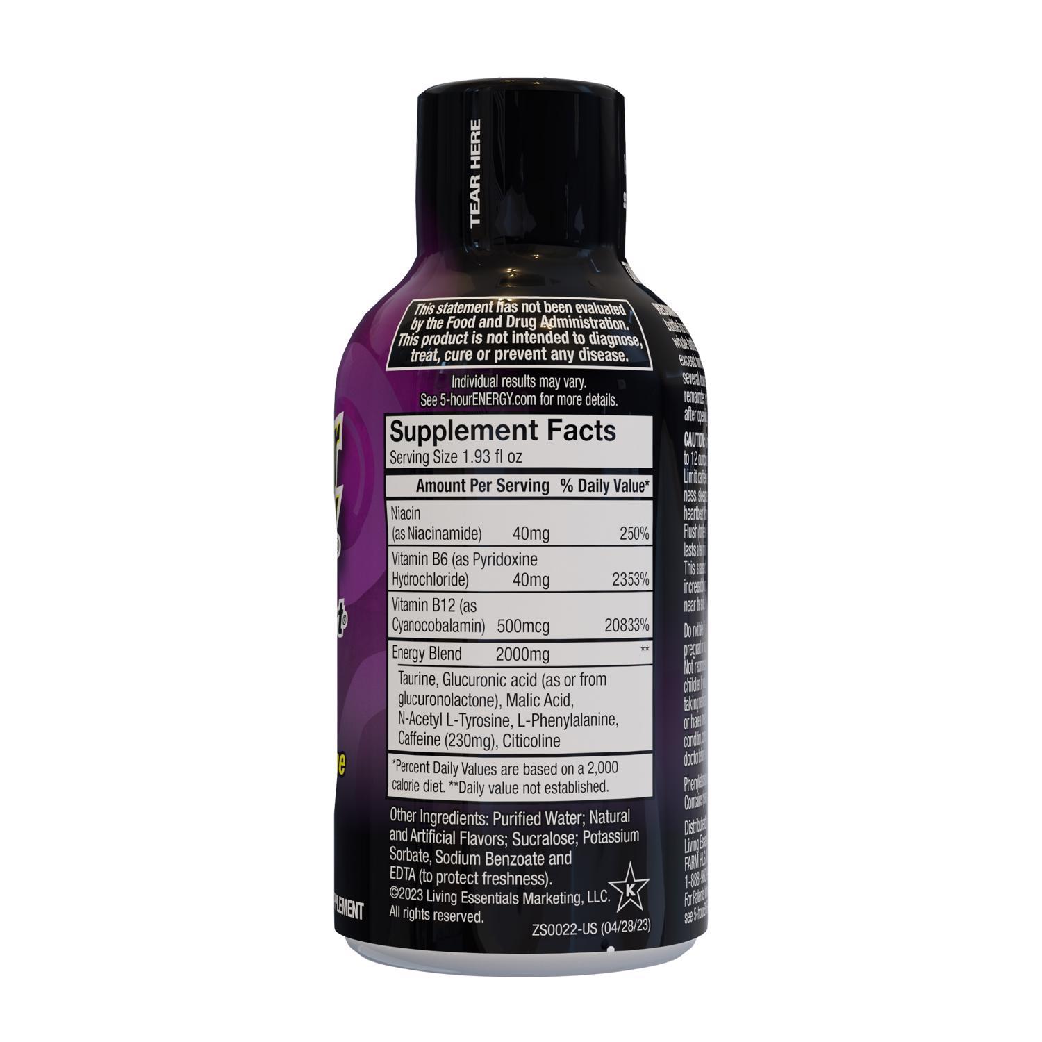 5-hour Energy Extra Strength Sugar Free Berry Energy Shot 1.93 oz